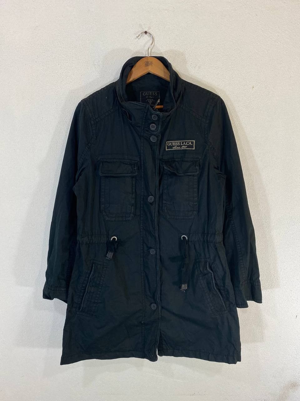 Guess guess black parka jacket very nice design Size US S / EU 44-46 / 1 - 1 Thumbnail