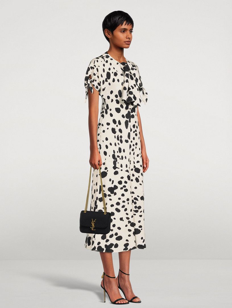 Marni o1y1025 Midi Dress in White/Black Size M / US 6-8 / IT 42-44 - 2 Thumbnail