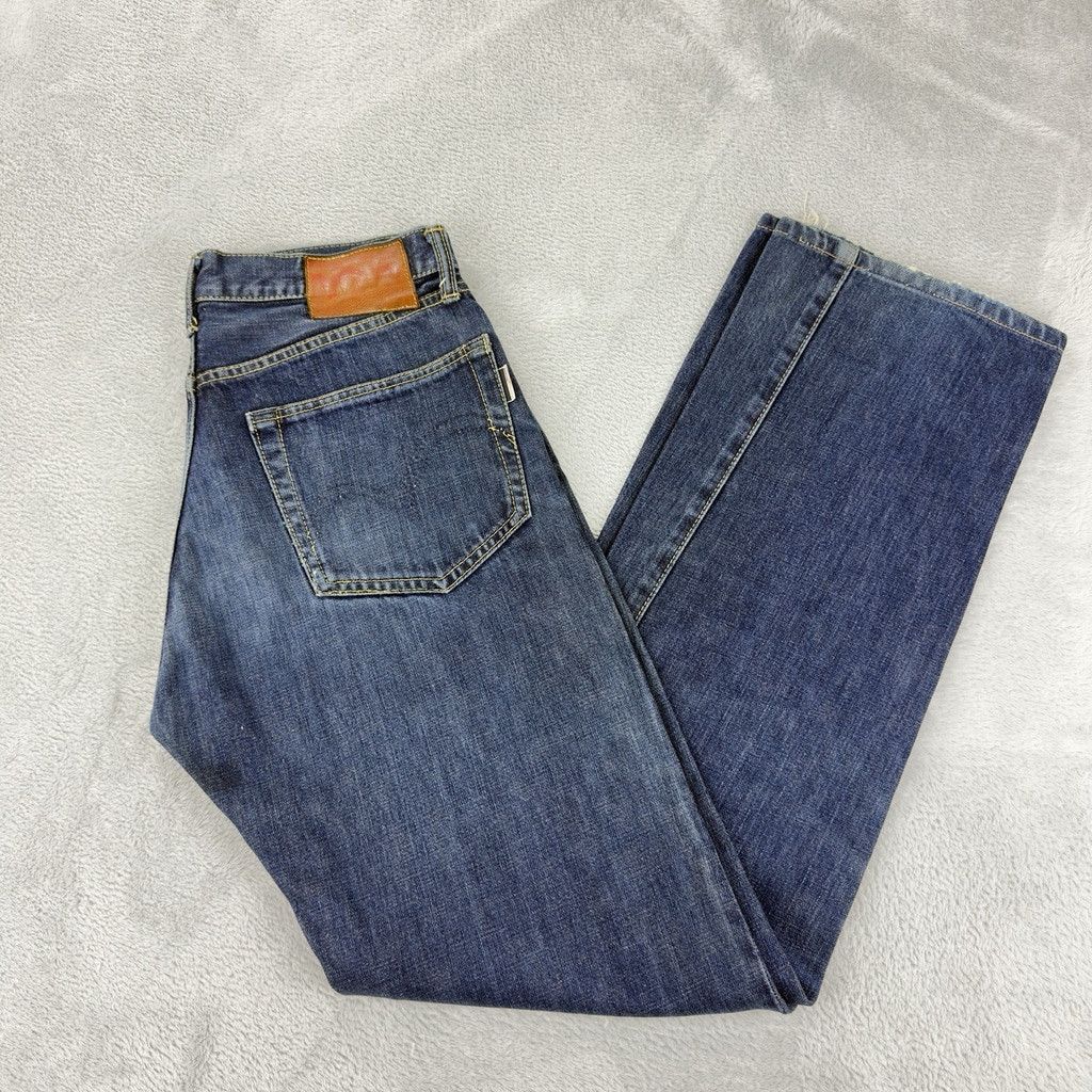 Studio D'Artisan Studio D'Artisan Men Sz 29 W X 32 L Red Selvedge Button Fly Size US 29 - 3 Thumbnail