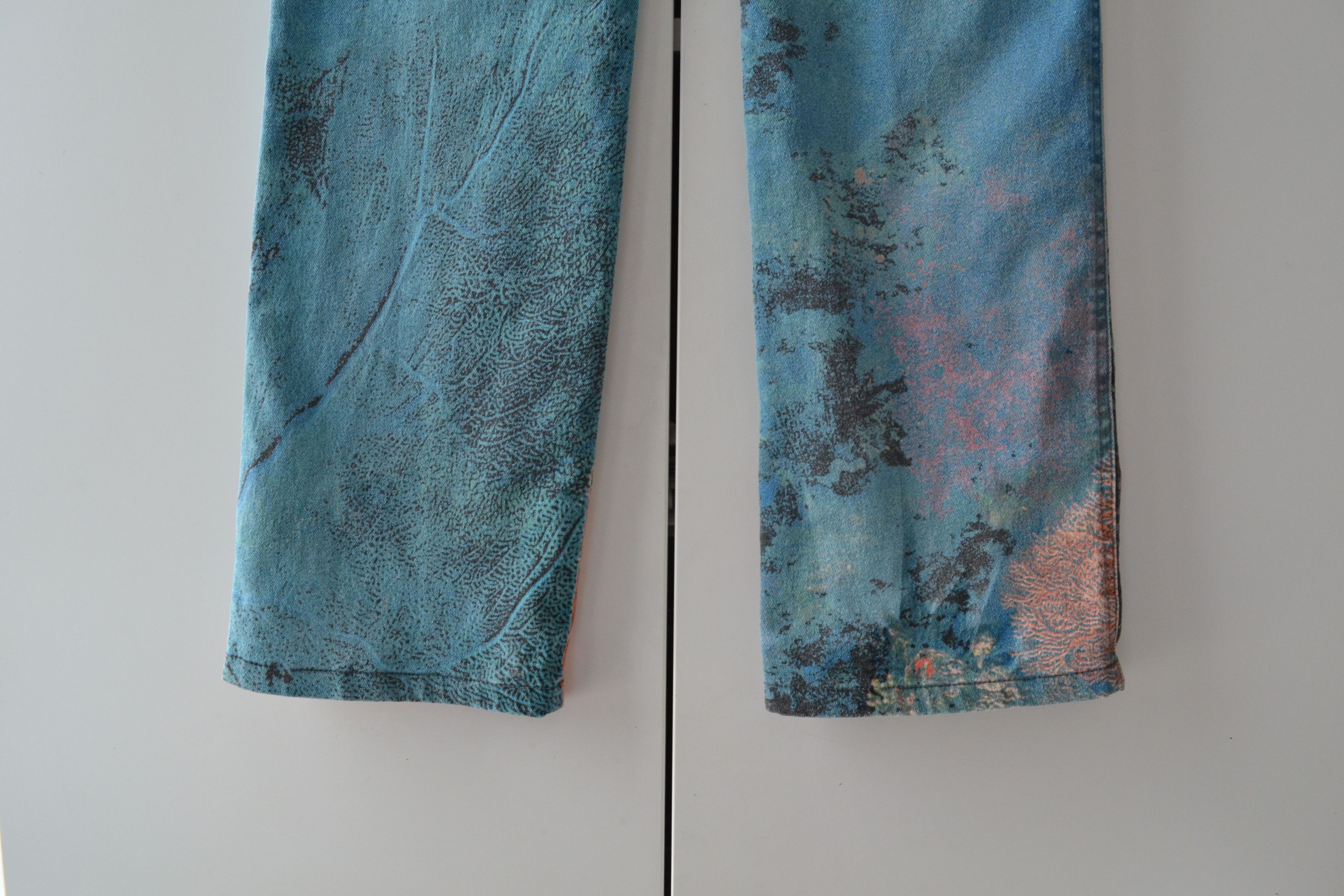 Roberto Cavalli Roberto Cavalli Jeans Pants Coral Print Vintage Denim 90s Size 30" / US 8 / IT 44 - 8 Thumbnail