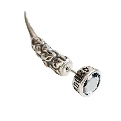 Japanese Brand × Vintage Vintage Wolf Tooth Skull Stud Earring Size ONE SIZE - 3 Thumbnail