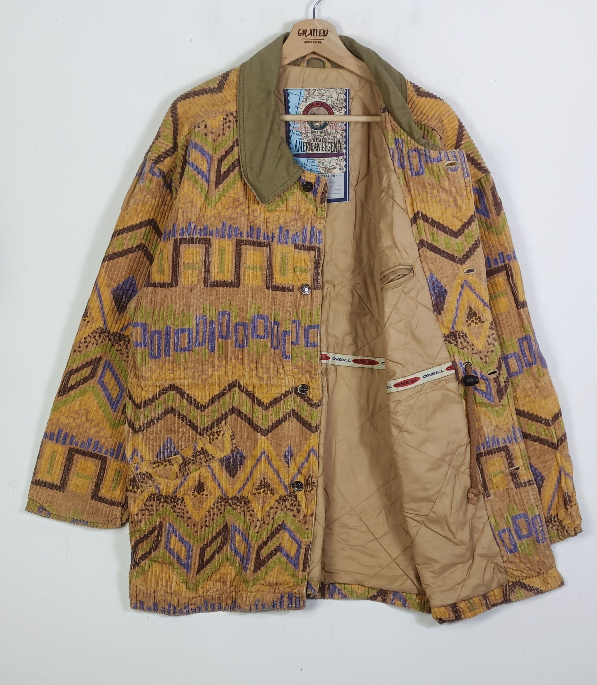 O'Neill Oneil American Lagend Navajo Corduroy Jacket Aztec Size US XL / EU 56 / 4 - 2 Thumbnail