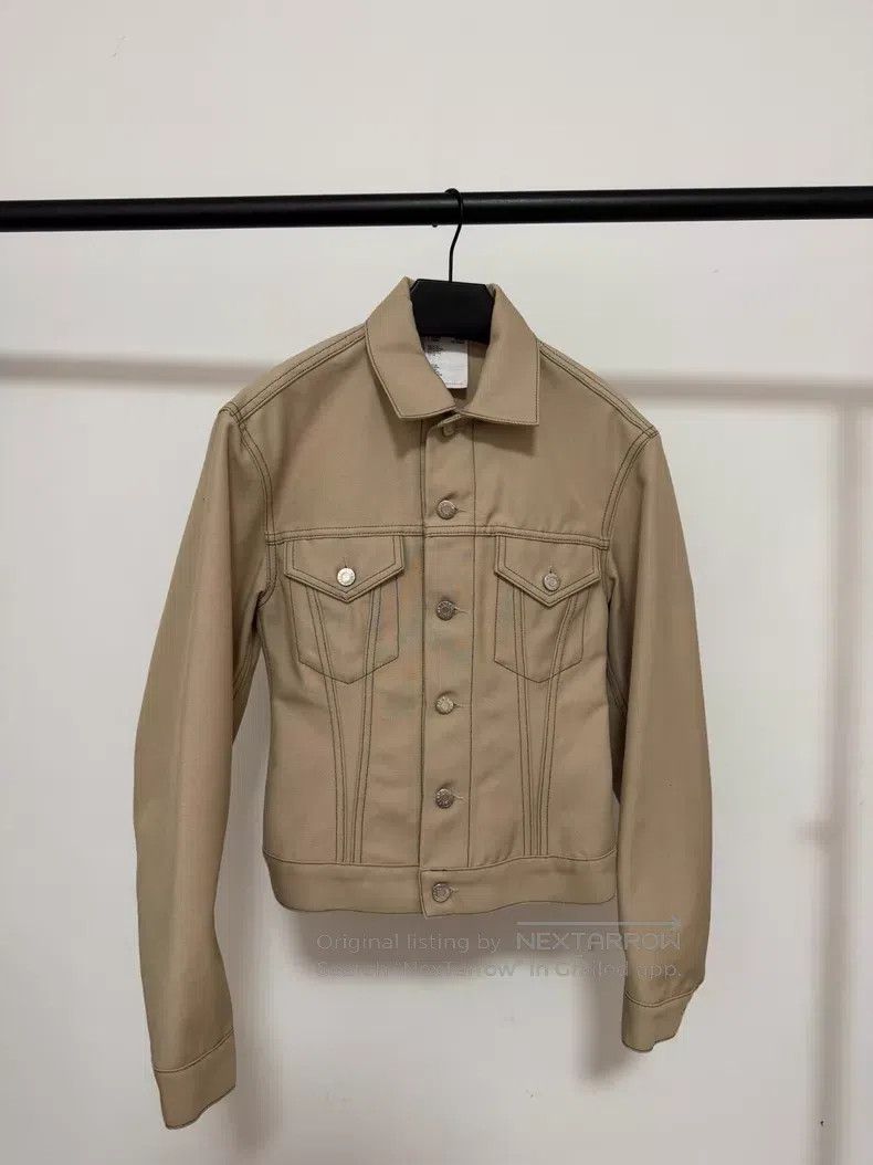 Helmut Lang Helmut Lang Beige Denim Jacket Size S / US 4 / IT 40 - 1 Thumbnail