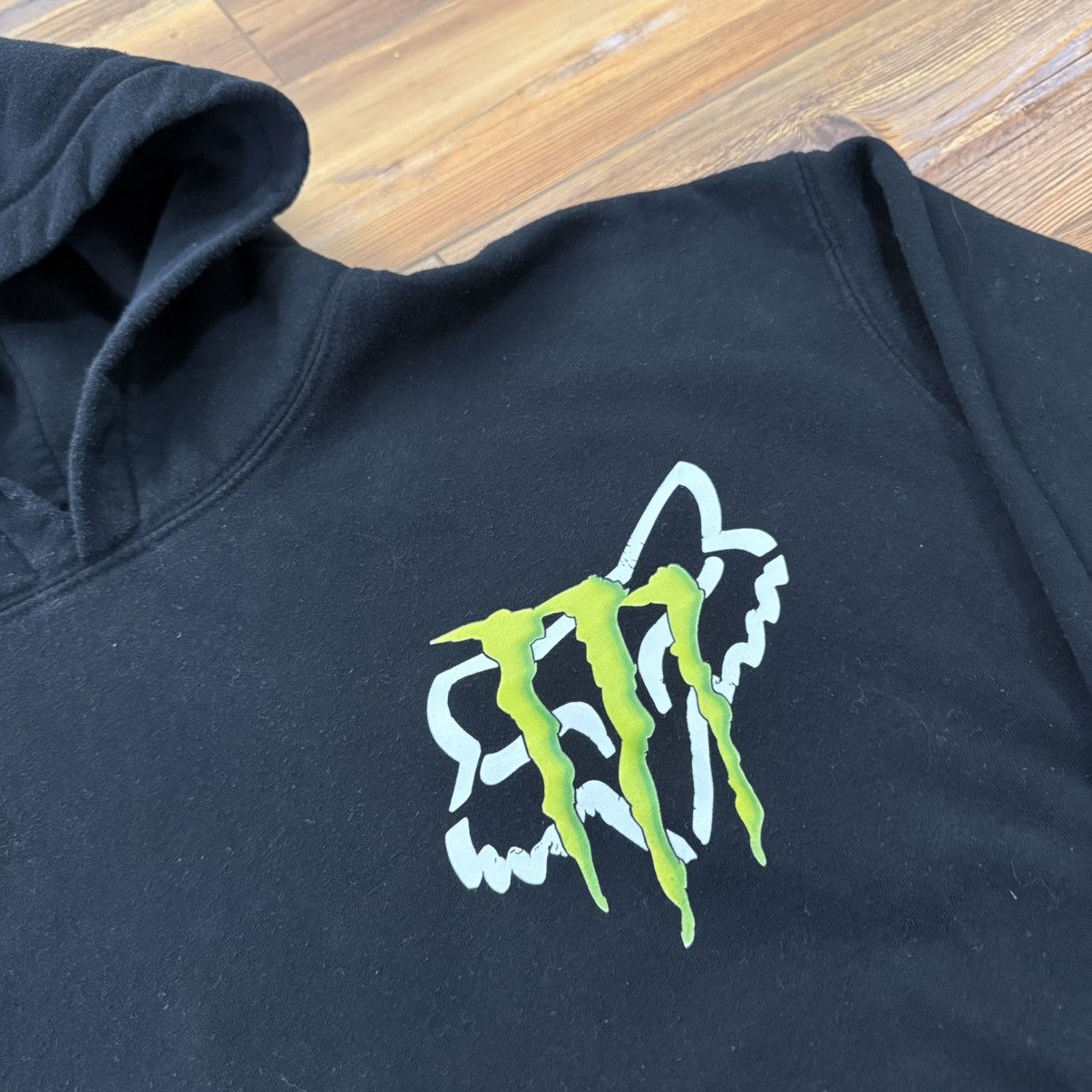Fox Racing Monster Energy Fox Racing Black Pullover Hoodie Sweatshirt Size US L / EU 52-54 / 3 - 4 Thumbnail