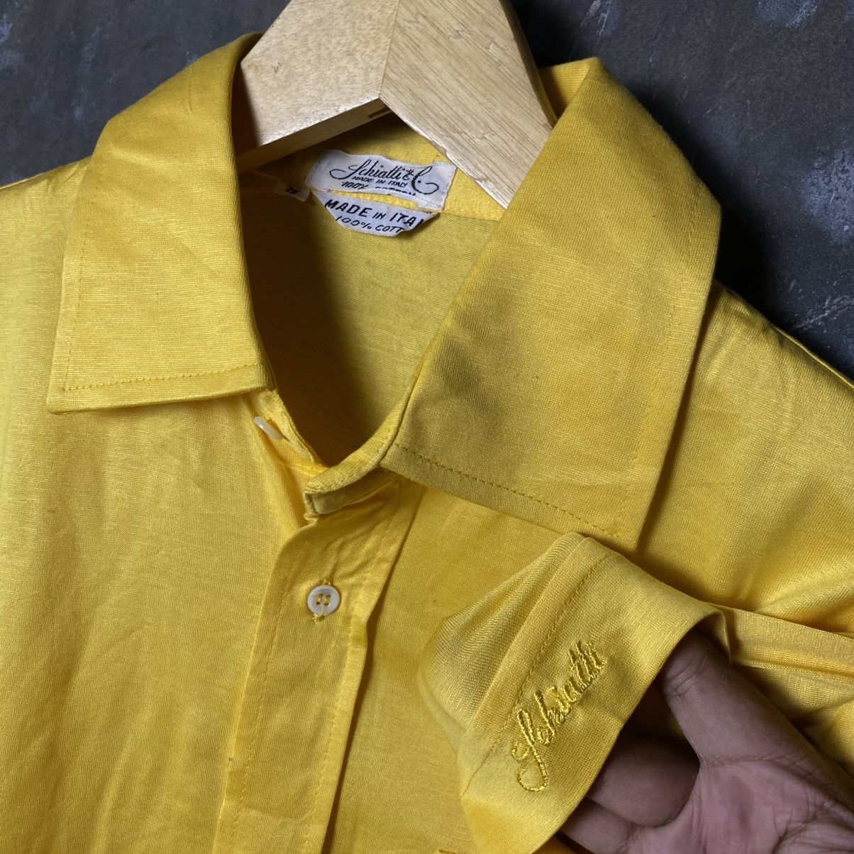 Designer × Vintage Vintage schiatti italy designer shirt s/s Size US M / EU 48-50 / 2 - 4 Thumbnail