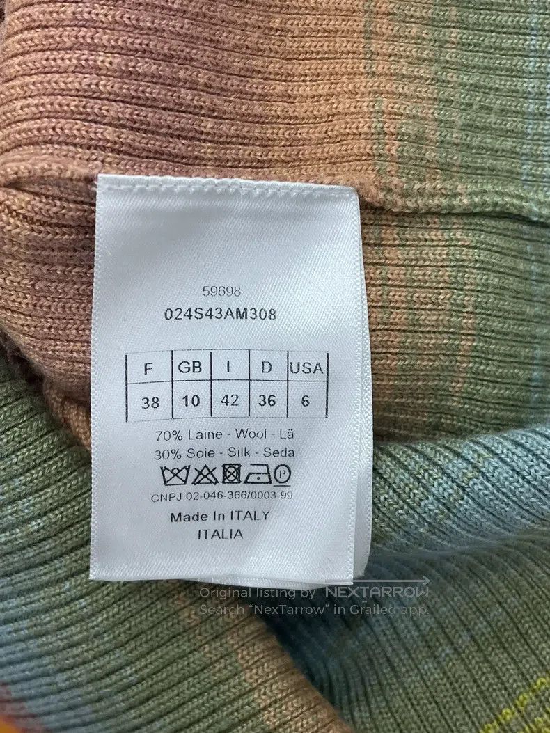 Dior Dior Rainbow striped knit sweater Size XS / US 0-2 / IT 36-38 - 5 Thumbnail