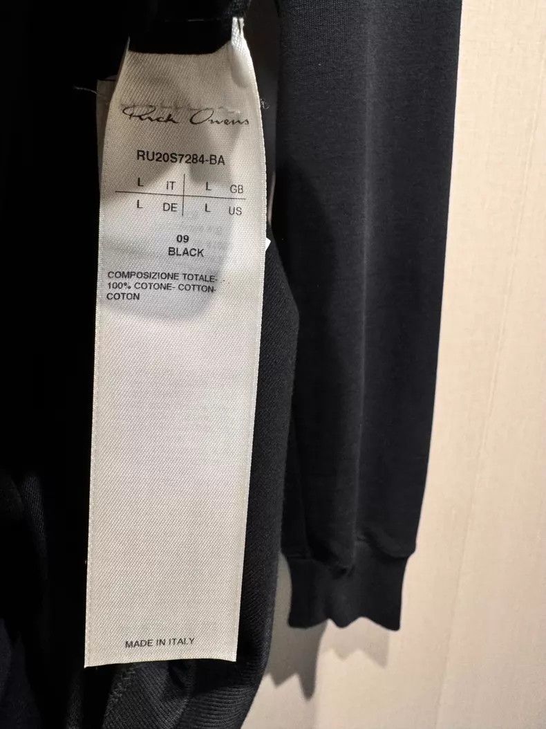 Rick Owens Rick Owens Mainline long drawstring hooded sweatshirt Size US L / EU 52-54 / 3 - 4 Thumbnail