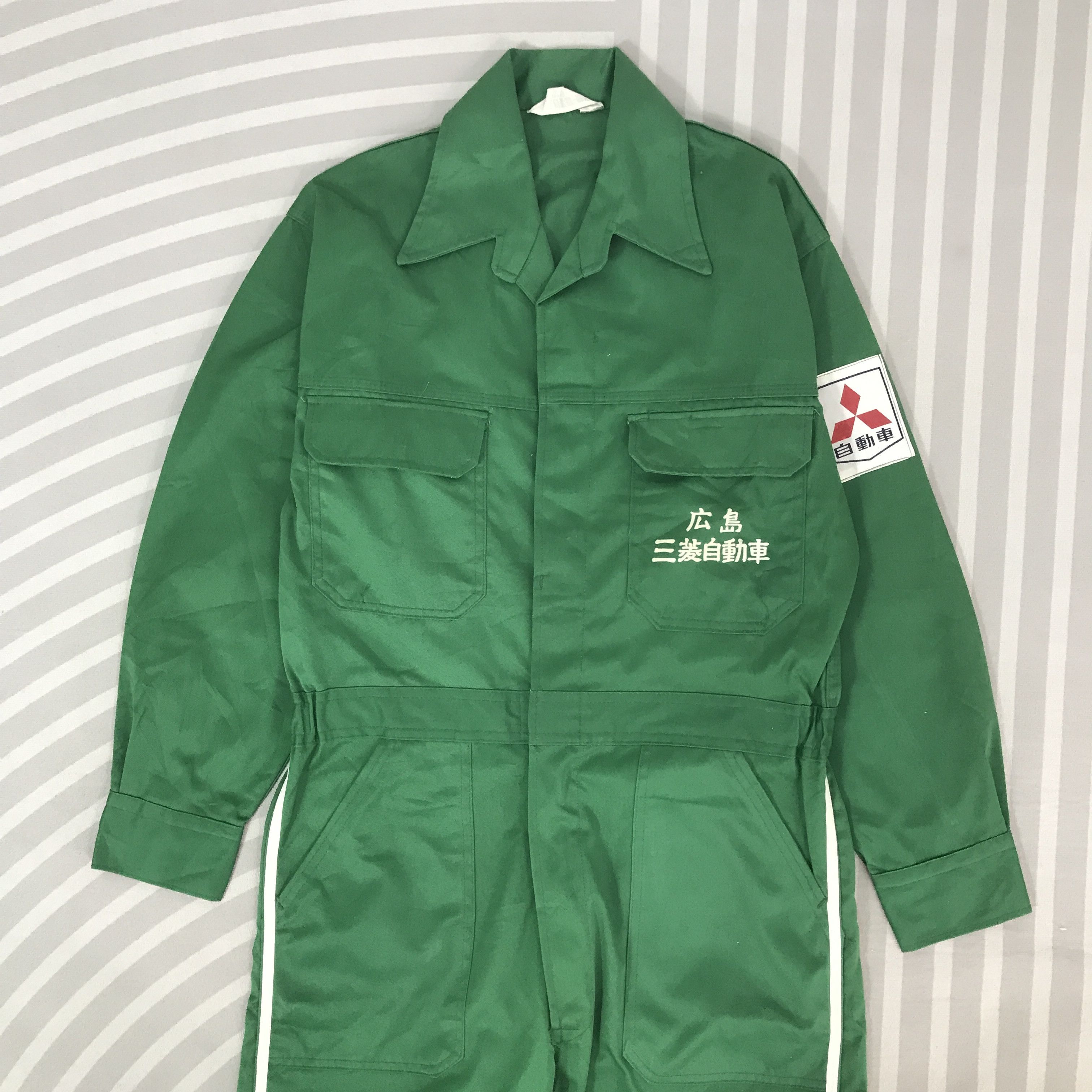 Japanese Brand Vintage Mitsubishi Racing Button overall Jacket K65B10 Size US L / EU 52-54 / 3 - 3 Thumbnail