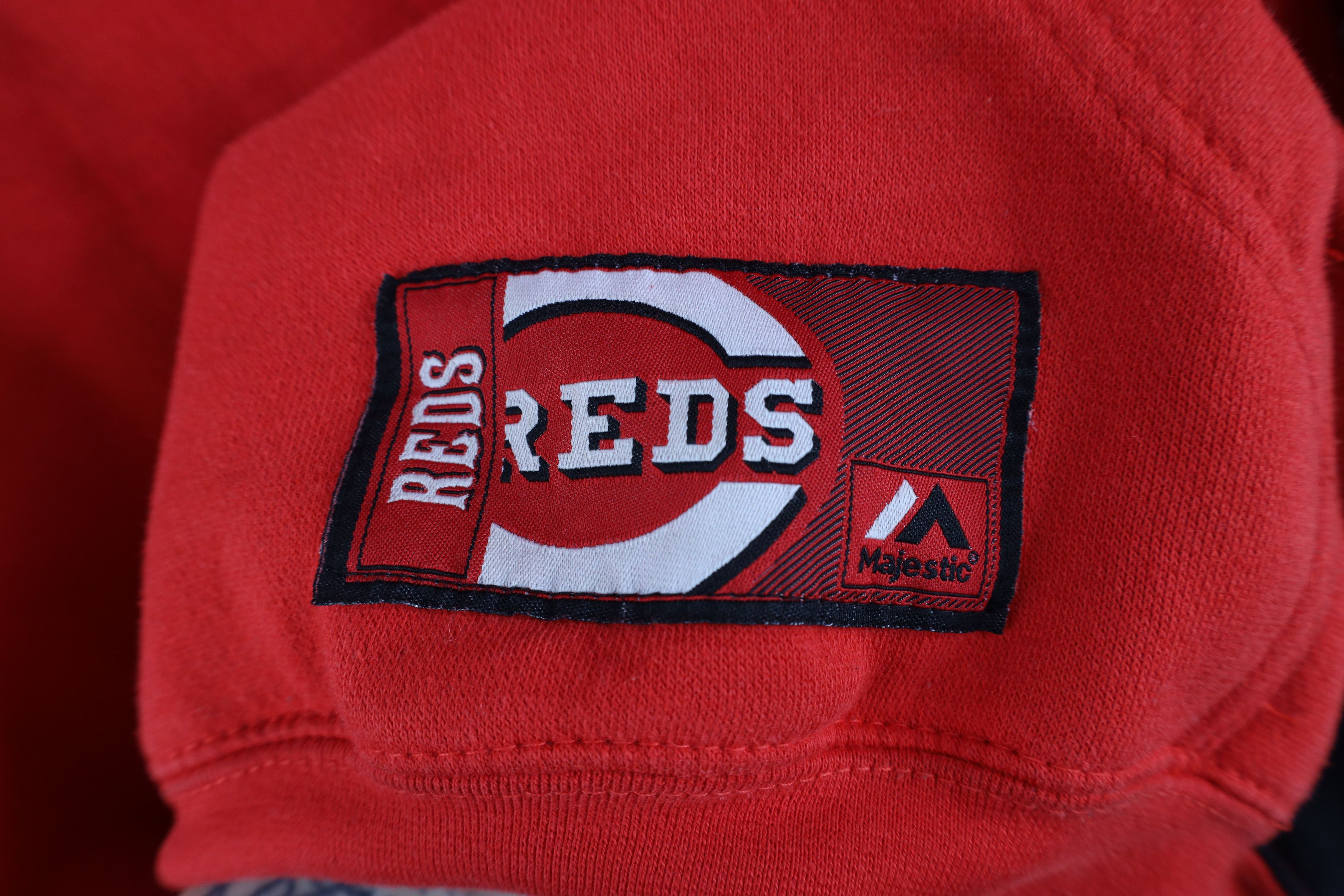 Majestic Vintage Majestic Cincinnati Reds Baseball Hoodie Sweatshirt Size US XXL / EU 58 / 5 - 8 Thumbnail