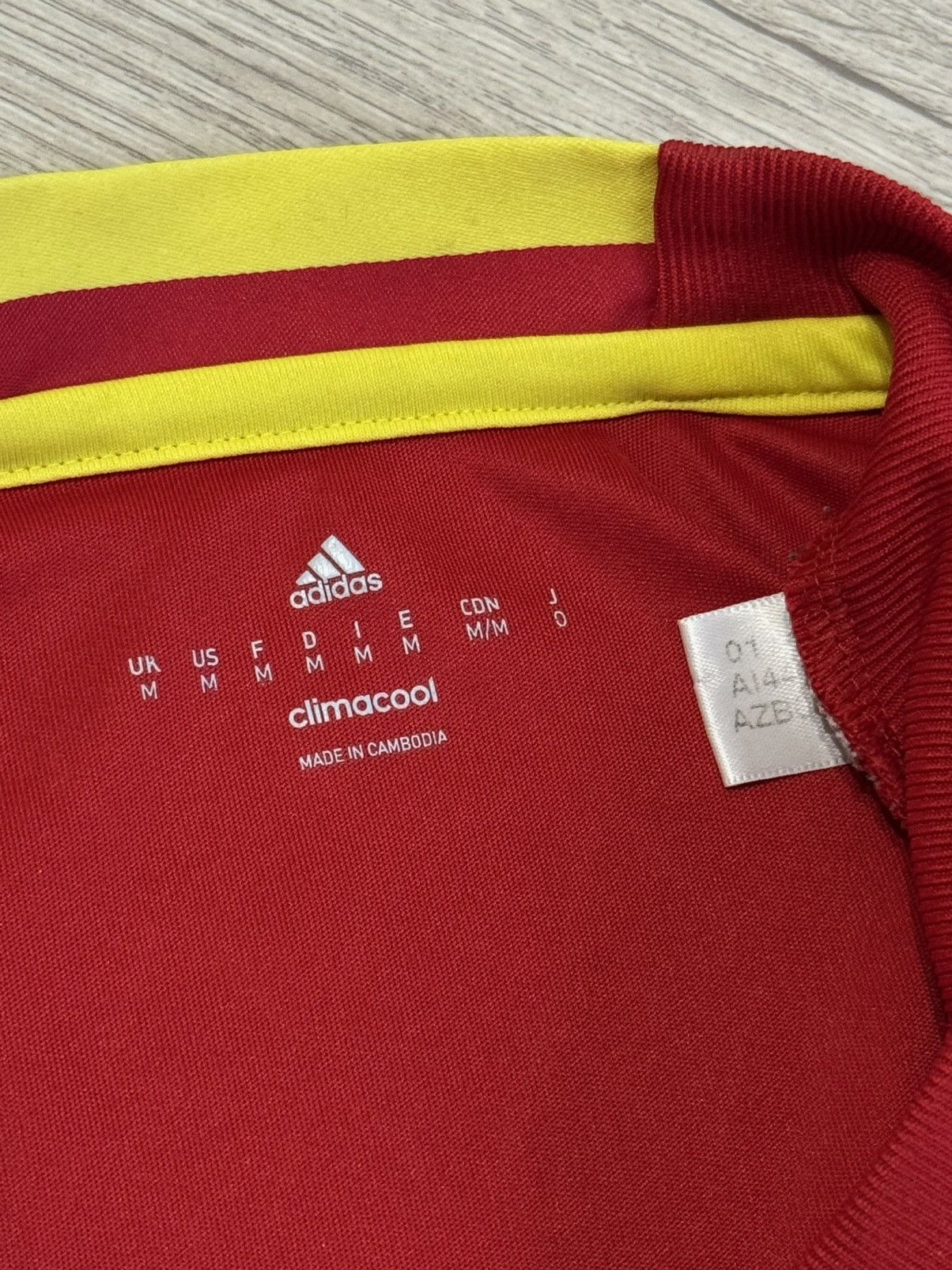 Adidas 🔷Adidas Spain Euro 2016/17 Home Soccer jersey🔷 Size US M / EU 48-50 / 2 - 4 Thumbnail