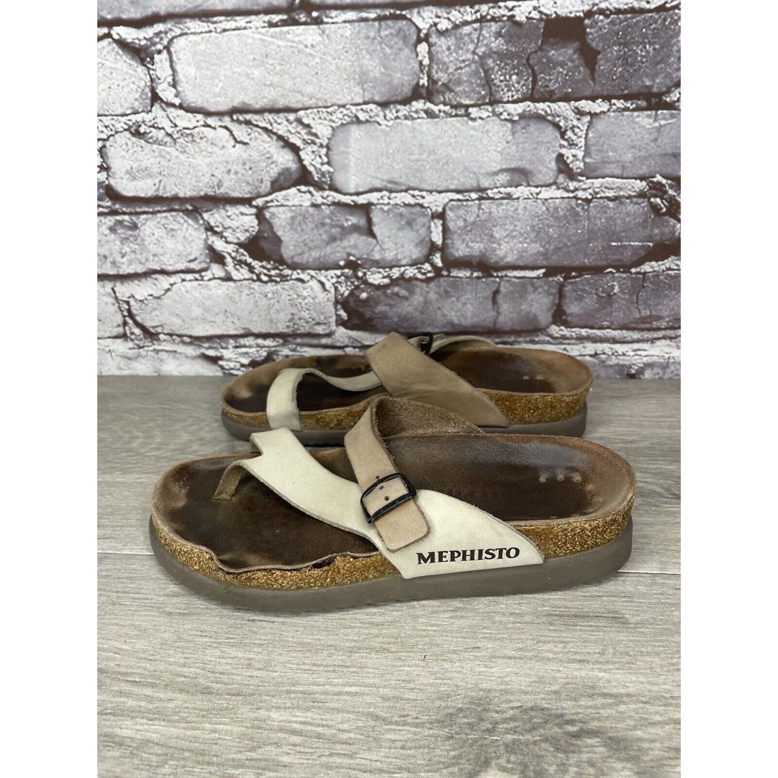 Mephisto Mephisto Helen Beige Nubuck Leather Slides Casual Sandals Wo Size US 6 / IT 36 - 19 Thumbnail
