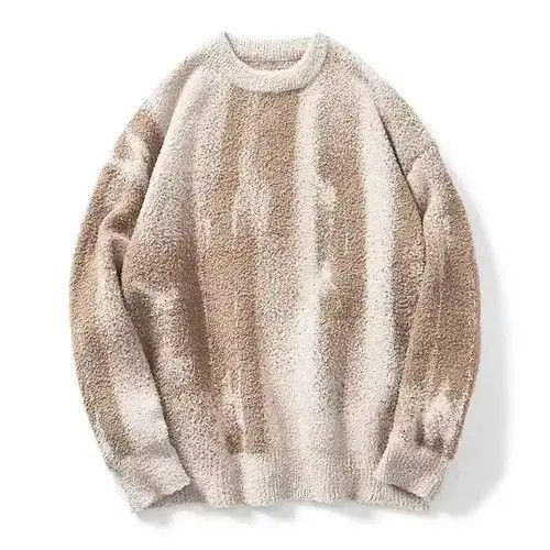 Aran Isles Knitwear Tie Dye Beige Knit Sweater Size US M / EU 48-50 / 2 - 4 Thumbnail