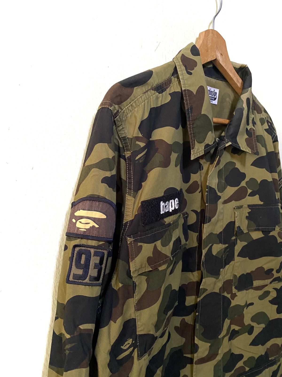 Bape Vtg A bathing Ape BAPE 1st Camo Military Double Pocket Shirt Size US XL / EU 56 / 4 - 3 Thumbnail