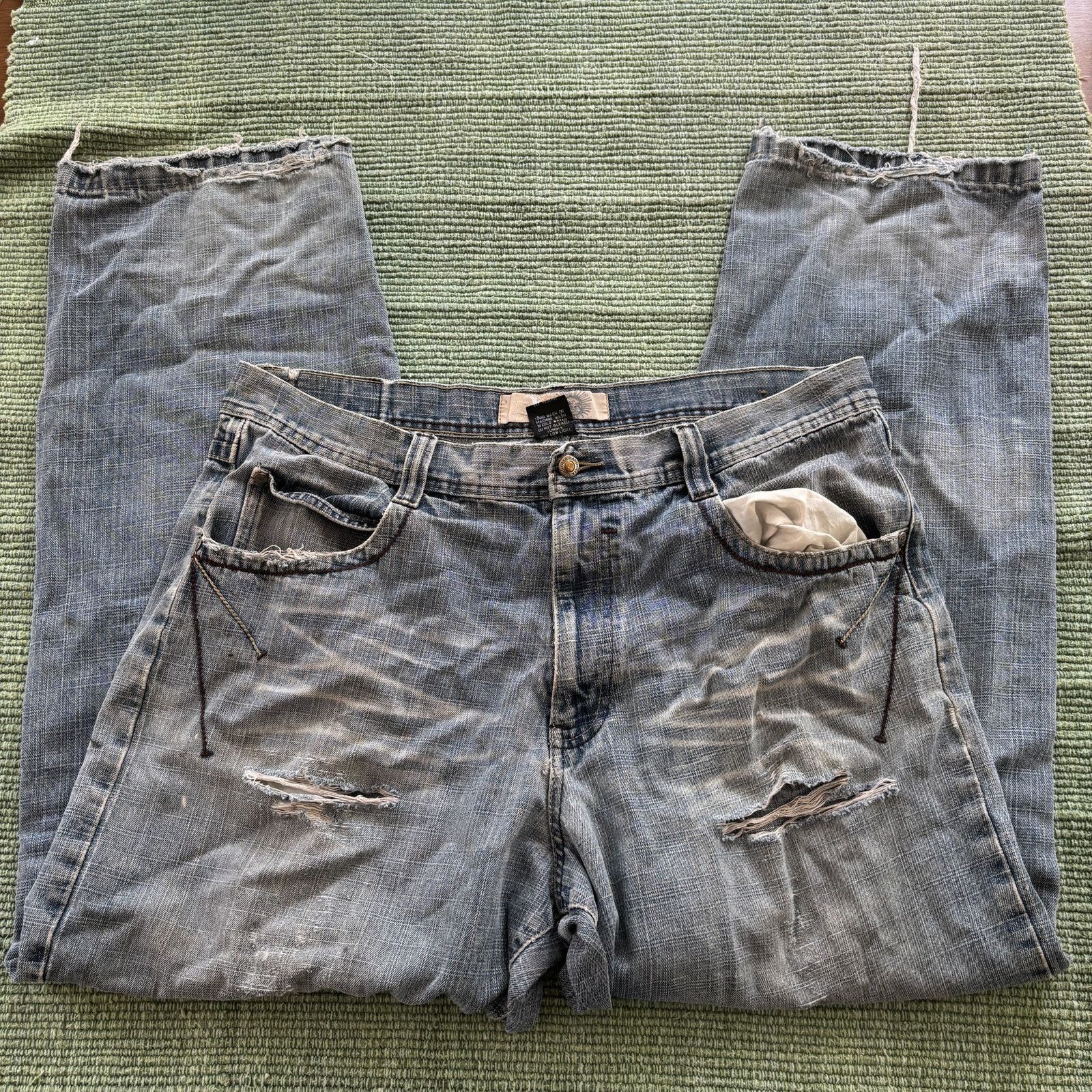 Vintage Vintage Y2K Baggy Faded eXa Jeans Sz 40x34 Size 40" / US 18 - 1 Thumbnail