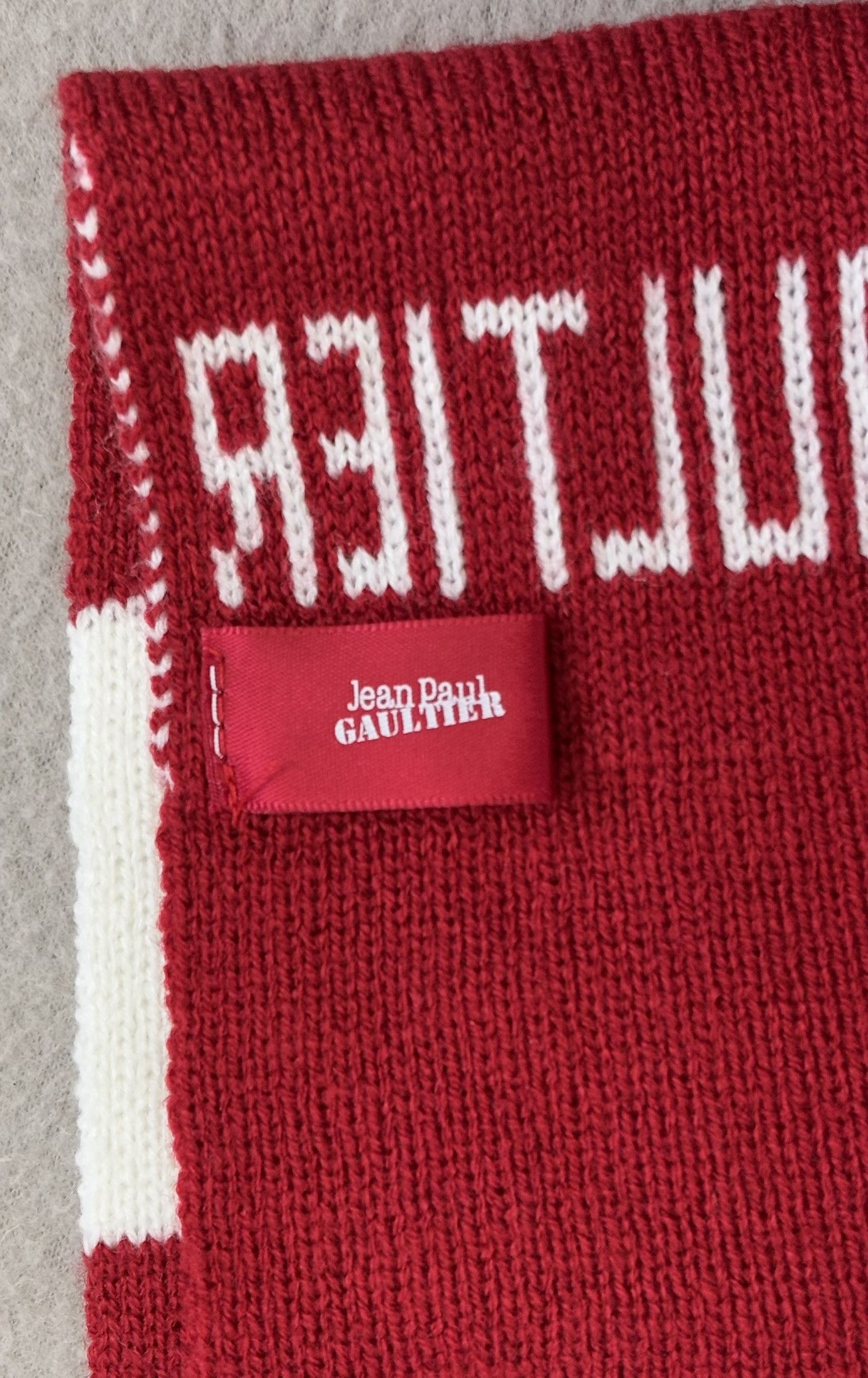 Jean Paul Gaultier Jean Paul Gaultier I Love Gaultier Scarf Size ONE SIZE - 8 Thumbnail