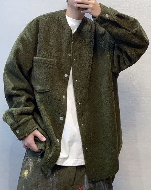 Japanese Brand × Vintage Outdoor retro fashion fluffy fleece shirt jacket overshirt Size US XXL / EU 58 / 5 - 2 Thumbnail