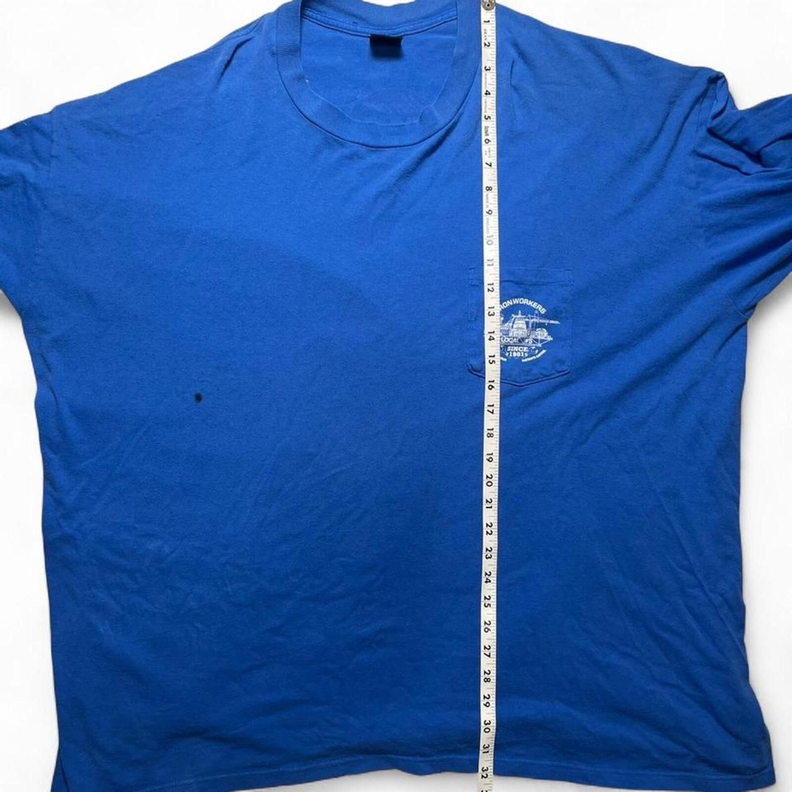 Other Vintage Iron Workers Union Local 5 Middle Class Shirt Size US XXL / EU 58 / 5 - 8 Thumbnail