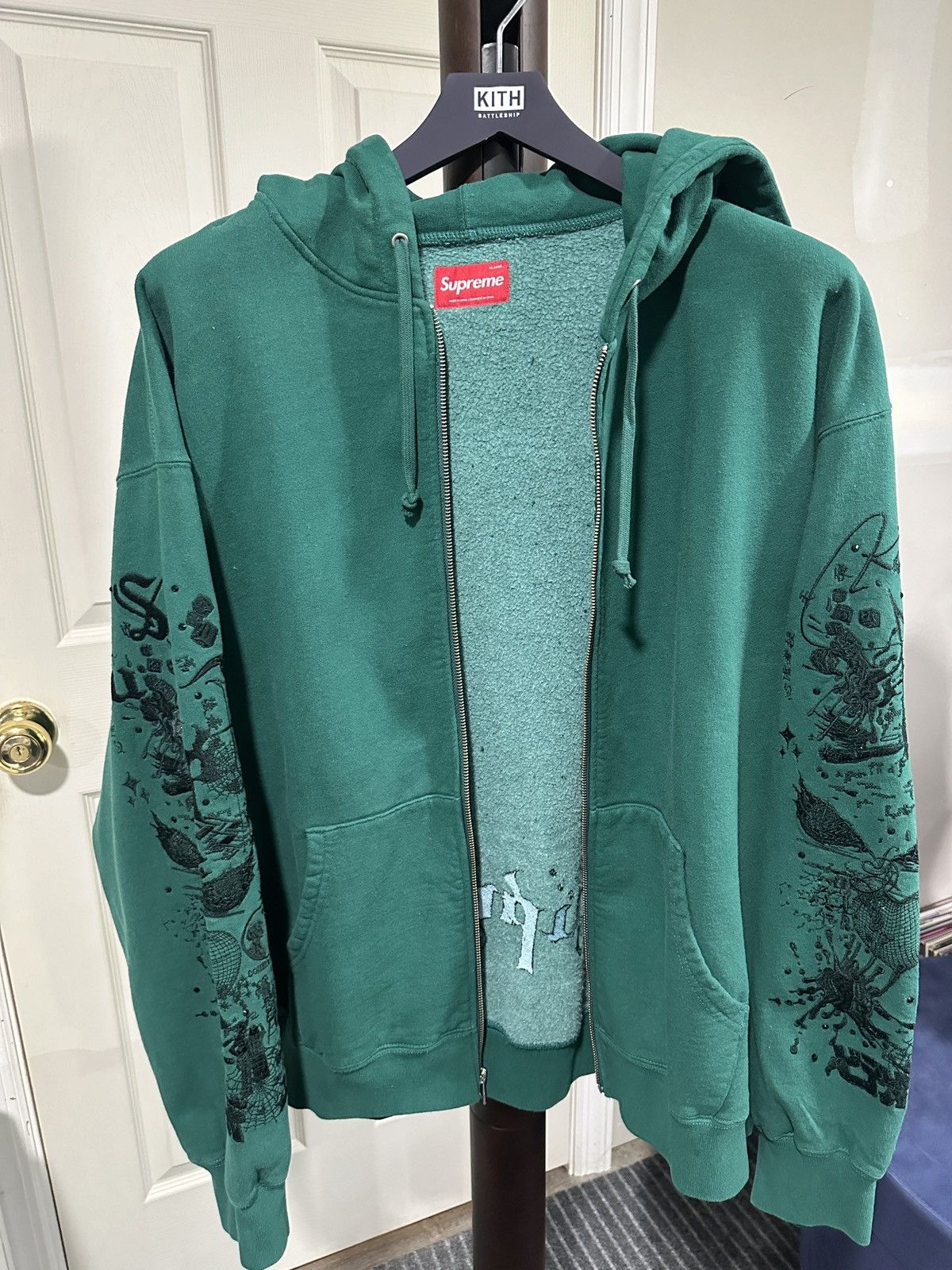 Supreme Supreme AOI Zip Up Hooded Sweatshirt | Grailed