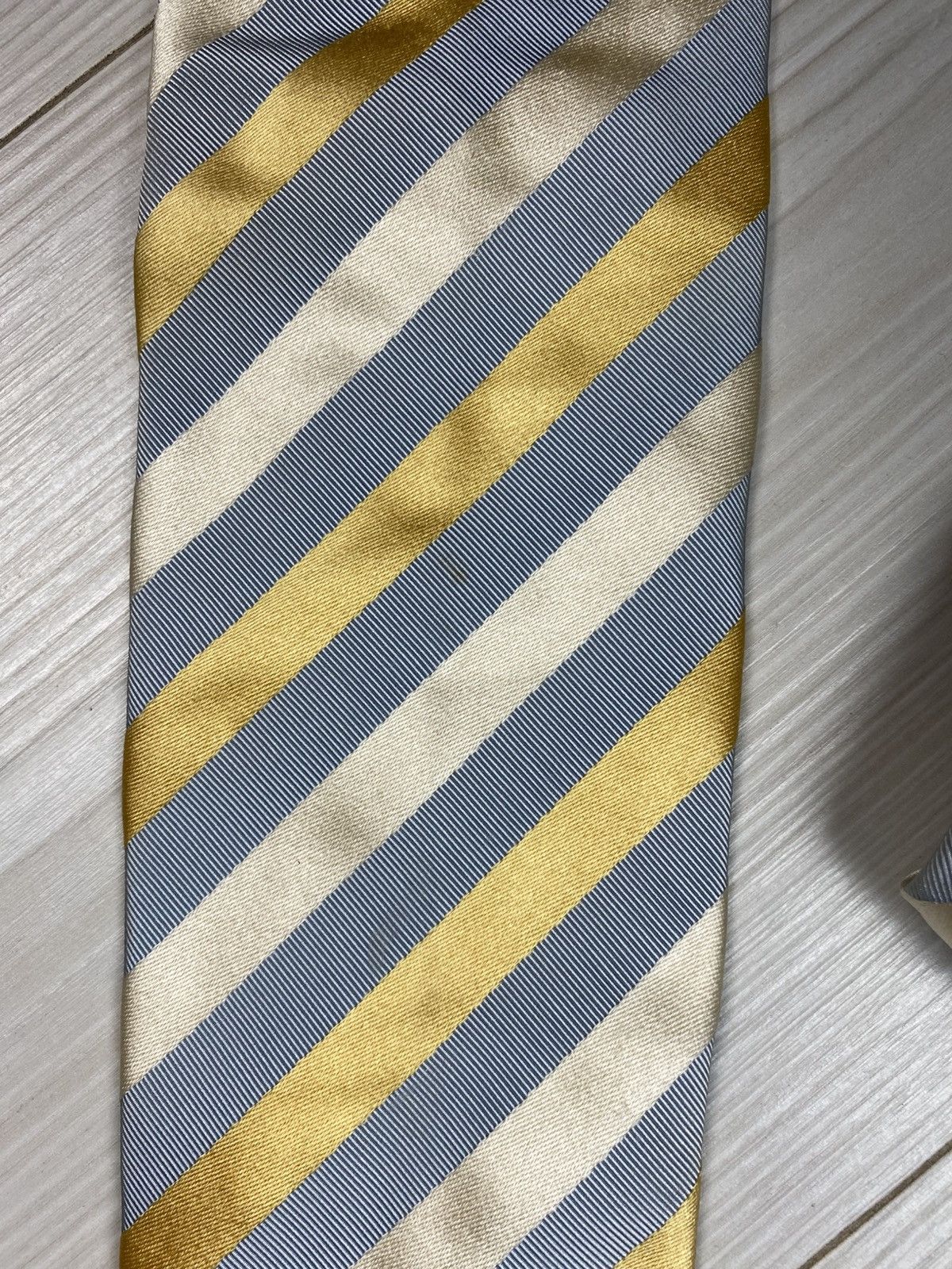 Ermenegildo Zegna × Vintage Ermenegildo Zegna Tie 60% Silk 40% cotton Made in Italy Size ONE SIZE - 2 Thumbnail