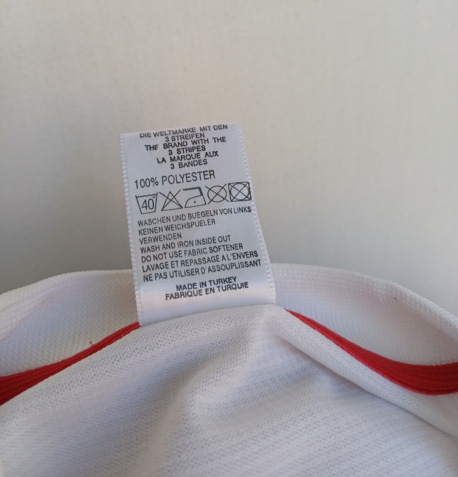 Adidas Turkey 2002 2003 Away shirt jersey Size US L / EU 52-54 / 3 - 5 Thumbnail
