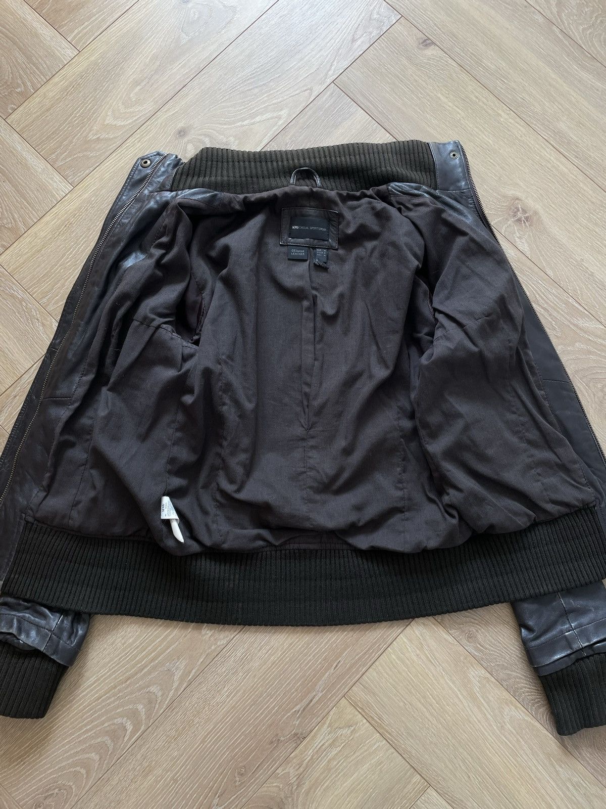 Vintage Brown Retro 90s Genuine Real Leater Bomber Punk Rock Cyber Size S / US 4 / IT 40 - 7 Thumbnail