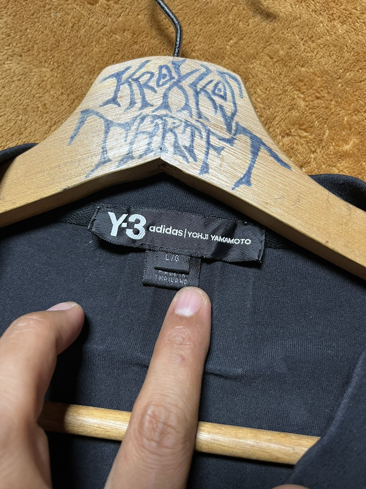 Adidas × Y-3 × Yohji Yamamoto Yohji Yamamoto Y-3 Adidas Big Logo Tee Size US L / EU 52-54 / 3 - 5 Thumbnail