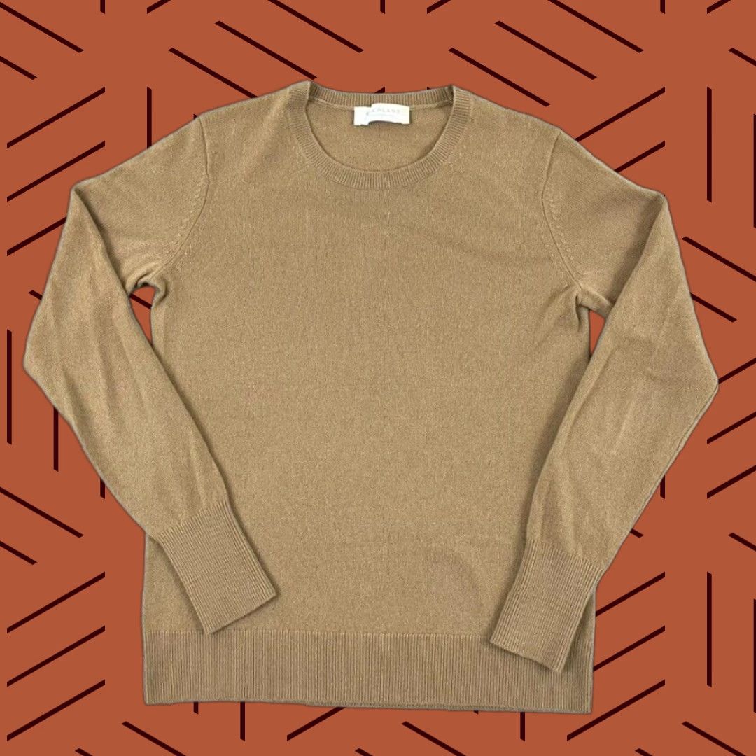 Everlane VINTAGE Everlane Sweater Womens Small Brown Cashmere Crew Neck Pullover Lightweigh Size S / US 4 / IT 40 - 1 Thumbnail