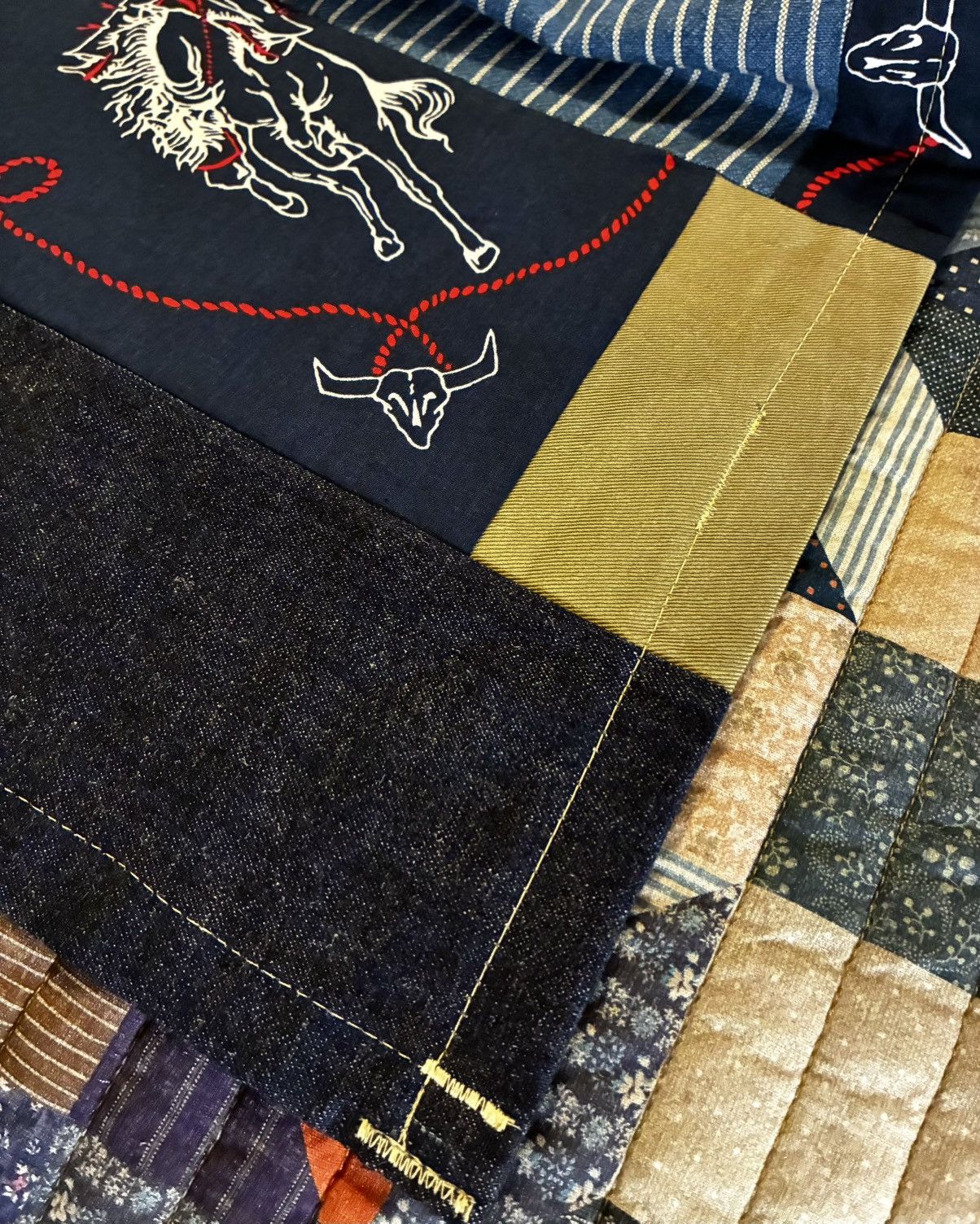 RRL Ralph Lauren CUSTOM RRL/RL SCARF (100% UPCYCLED RL FABRICS)- 1 OF A KIND Size ONE SIZE - 11 Thumbnail