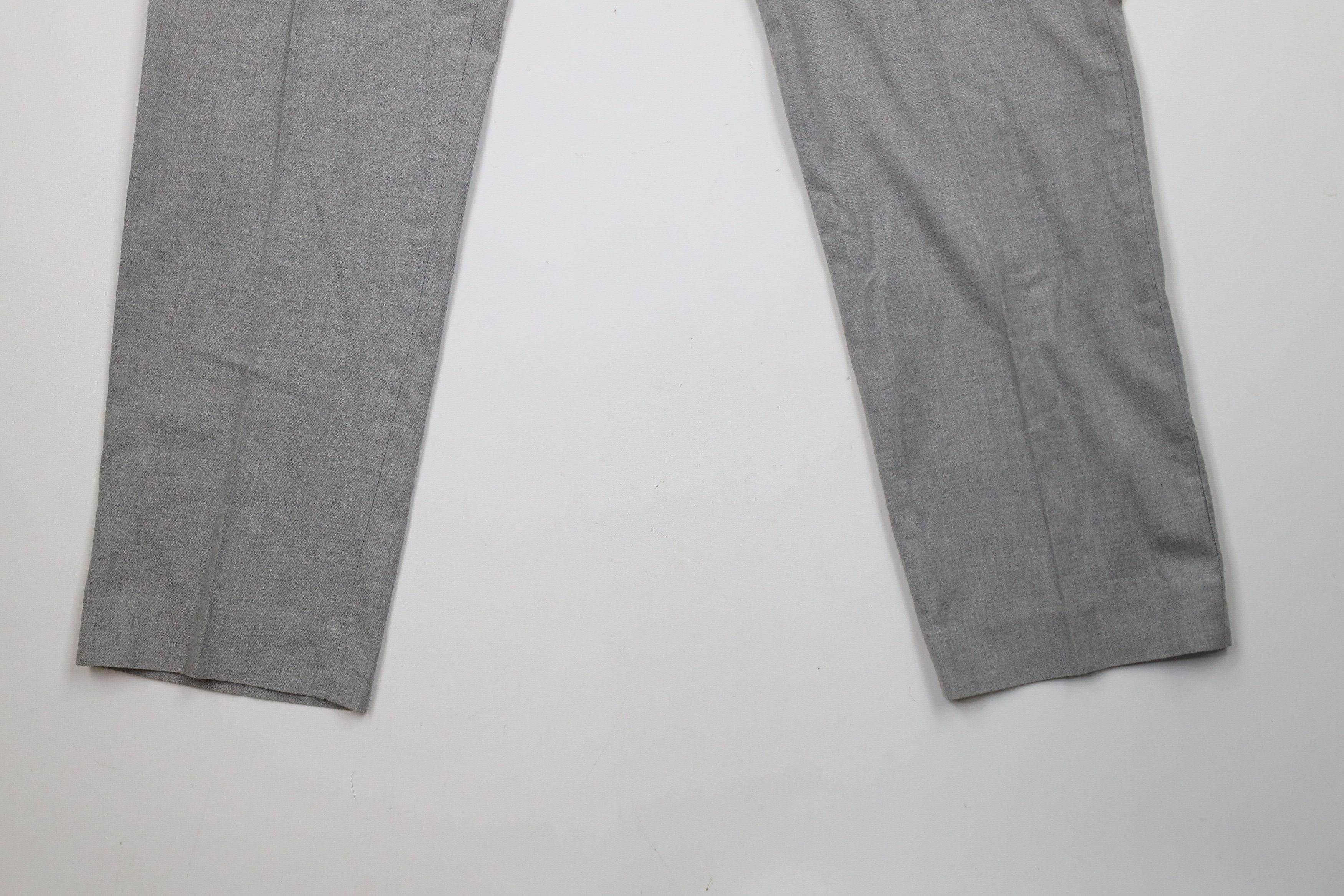 J.Crew × Vintage J Crew Bowery Fit Chambray Chinos Trousers Pants Gray Cotton Size US 35 - 4 Thumbnail