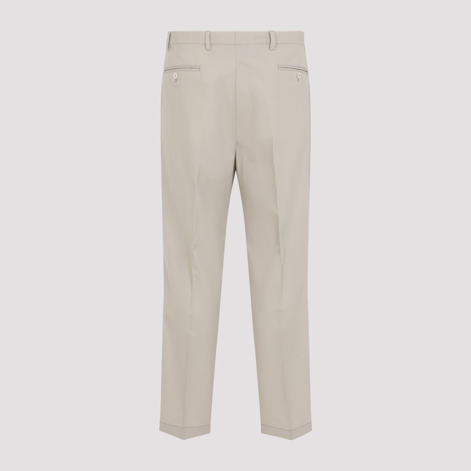 Prada PRADA Beige Cotton Pants New & Authentic (Men's size:US 36;) Size US 36 / EU 52 - 2 Thumbnail