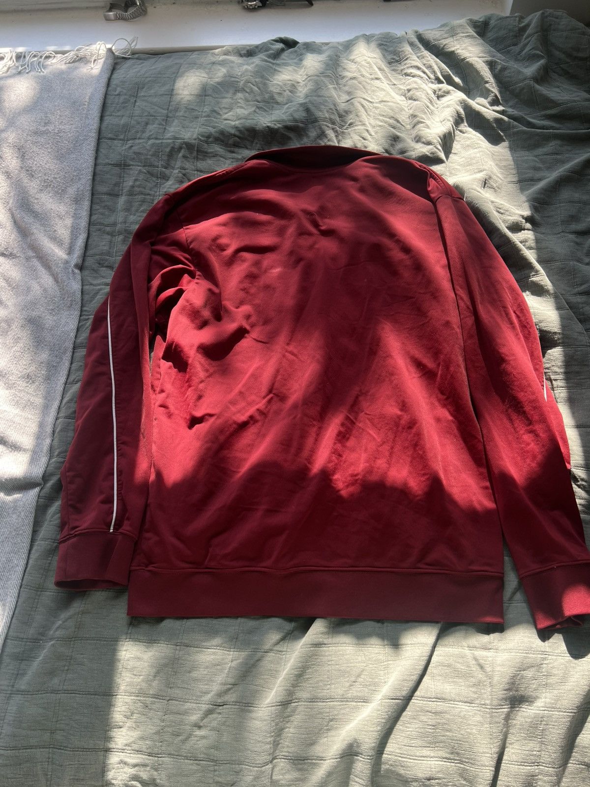 Nike Vintage Burgundy or Maroon y2k Nike track jacket Size US L / EU 52-54 / 3 - 2 Thumbnail