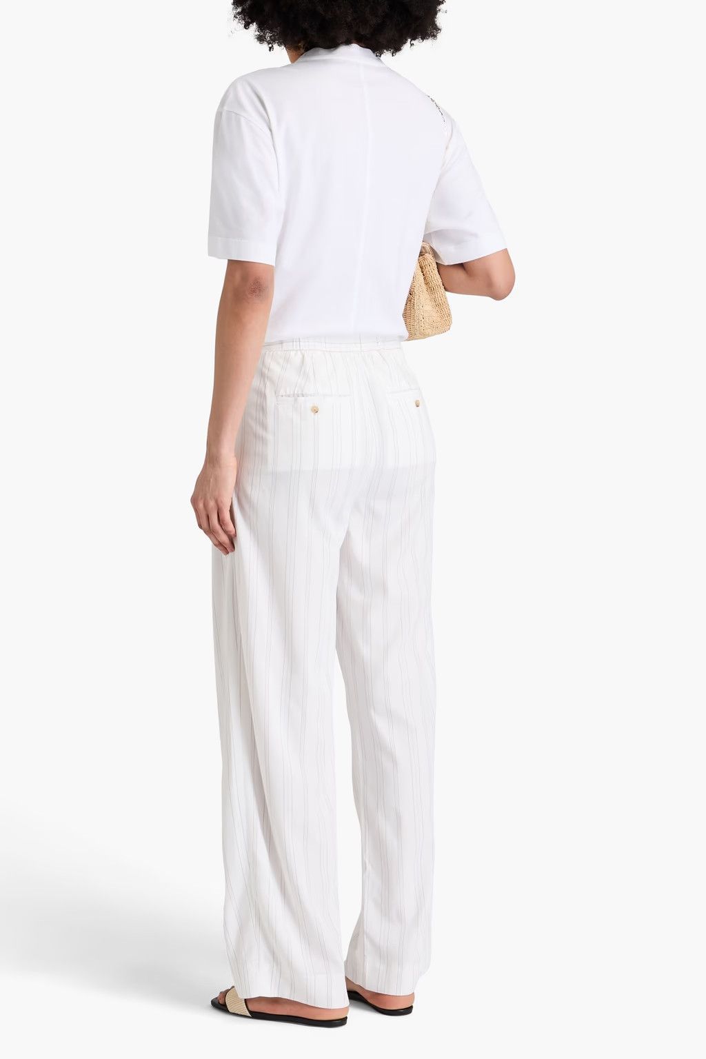 Brunello Cucinelli o1w1db10825 Blouse in White Size S / US 4 / IT 40 - 3 Thumbnail
