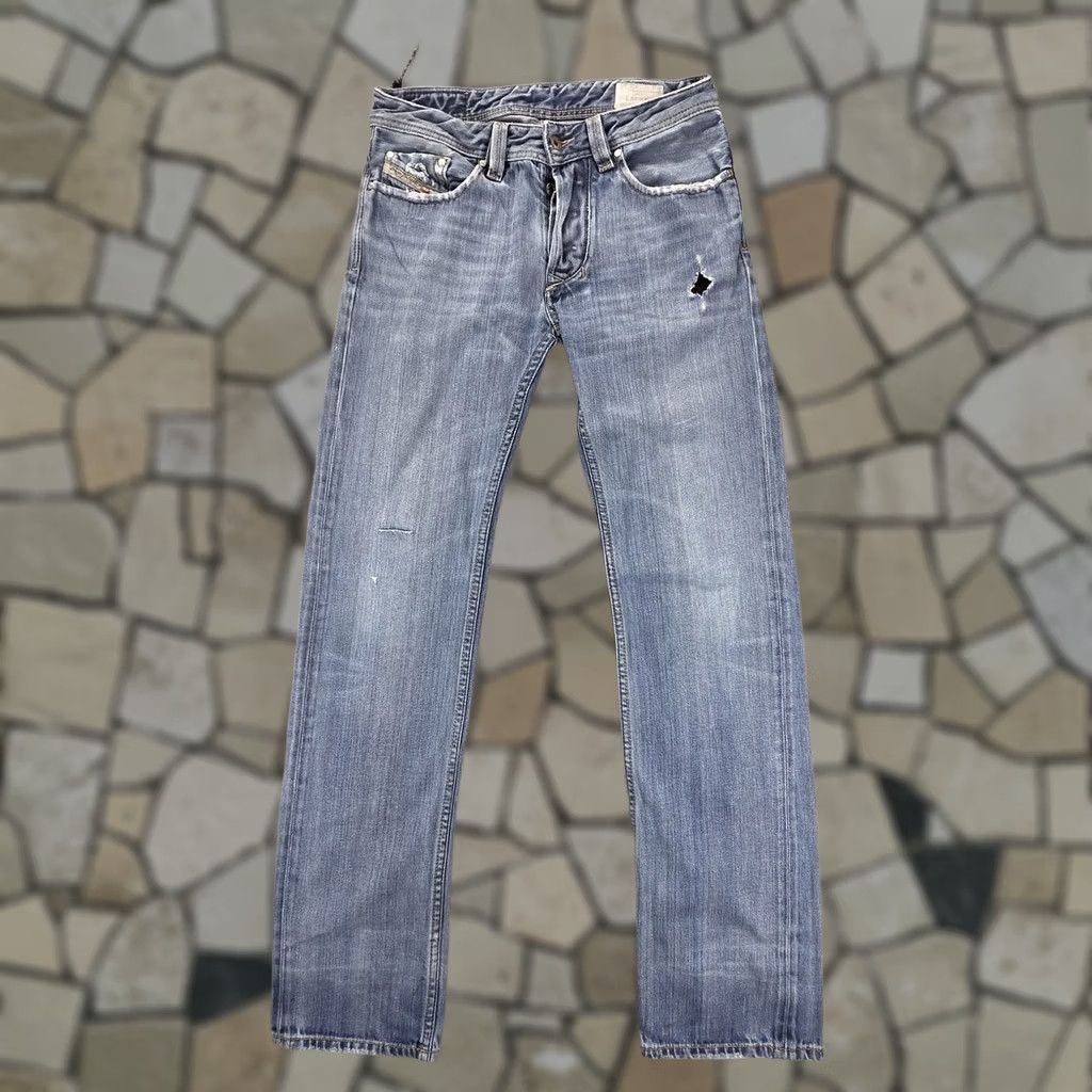 Diesel Diesel Larkee Regular Jeans - Mens 29x34 Blue Light Wash Size US 29 - 1 Thumbnail
