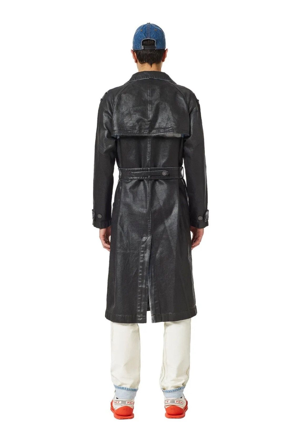 Diesel Diesel Coated Denim Trench Coat Jacket D-Delirious-A Size US M / EU 48-50 / 2 - 4 Thumbnail