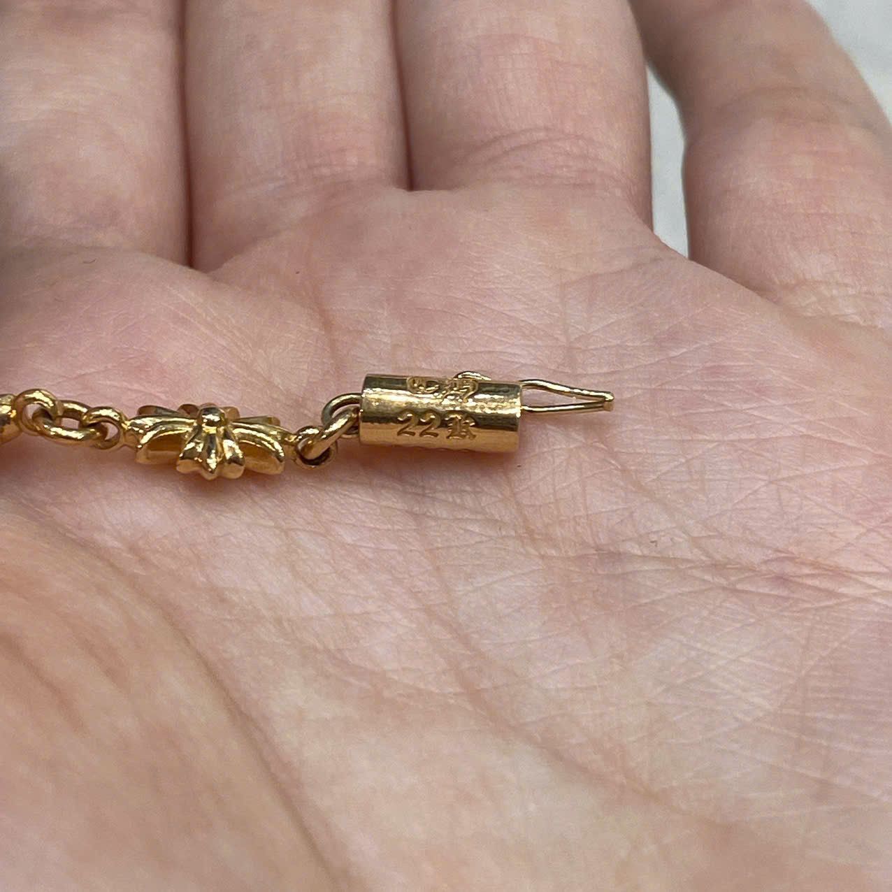 Chrome Hearts CHROME HEARTS Tiny E 22K Gold Bracelets Size ONE SIZE - 9 Thumbnail