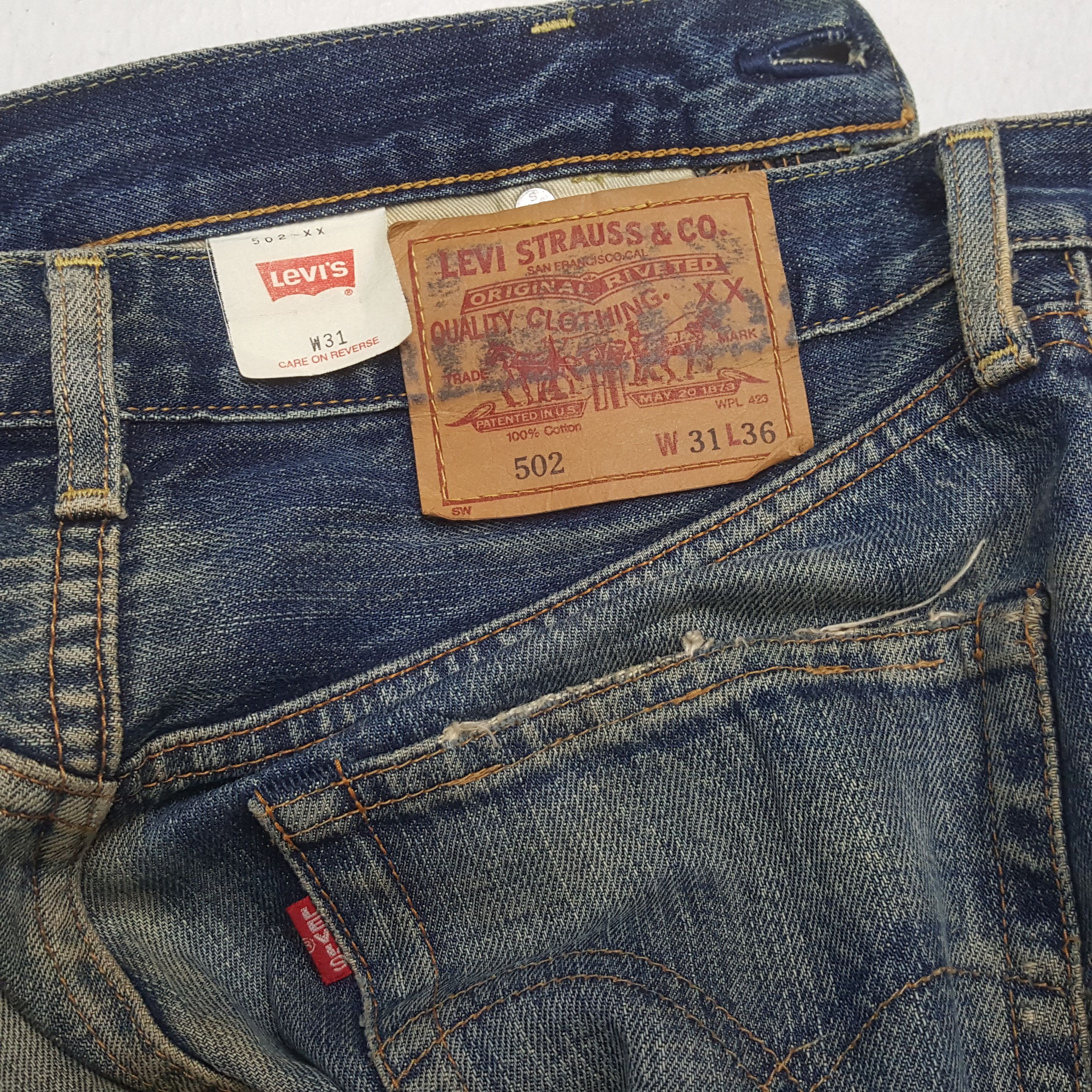 Levi's × Vintage LEVI'S Big E Selvedge Streetwear Style Distressed Jeans Size US 28 / EU 44 - 15 Thumbnail