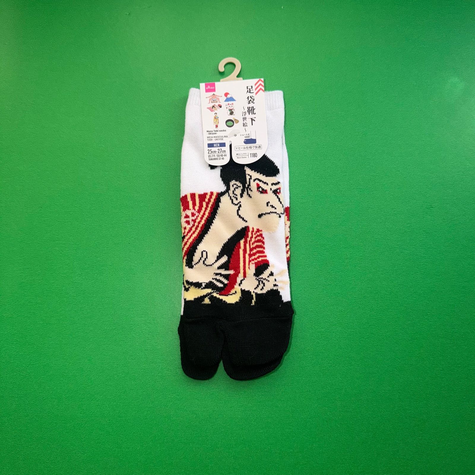 Japanese Brand Tabi Red White Black Socks Green Tea Kabuki Japan Margiela Size ONE SIZE - 2 Thumbnail