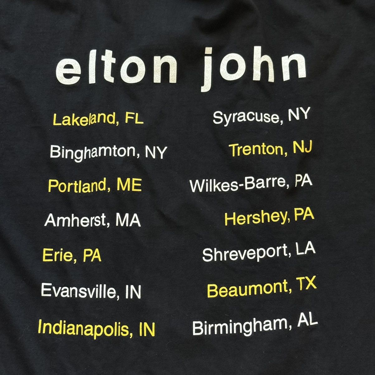 Band Tees Vintage 1999 An Evening with Elton John Tour T-Shirt Size XL Size US XL / EU 56 / 4 - 10 Thumbnail