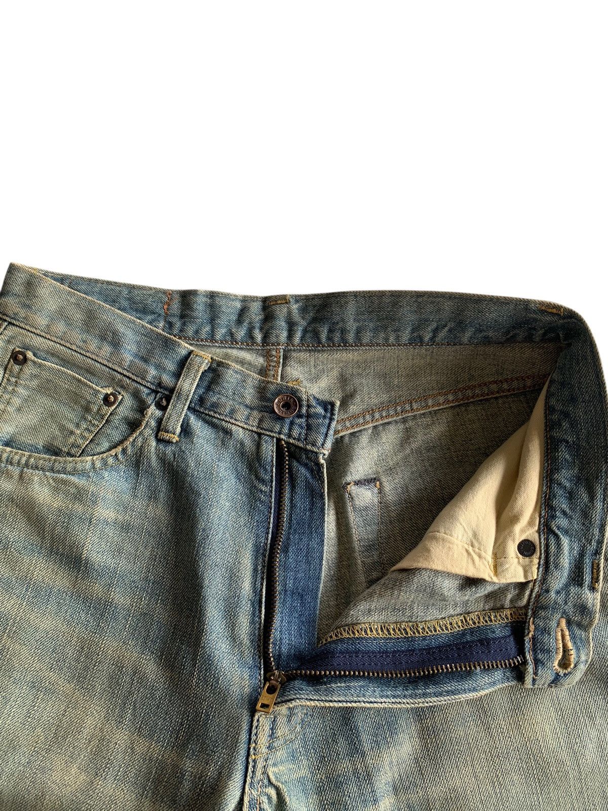 Edwin VINTAGE EDWIN SELVEDGE 505Z FADED&RUSTY DISTRESSED DENIM Size US 30 / EU 46 - 14 Thumbnail