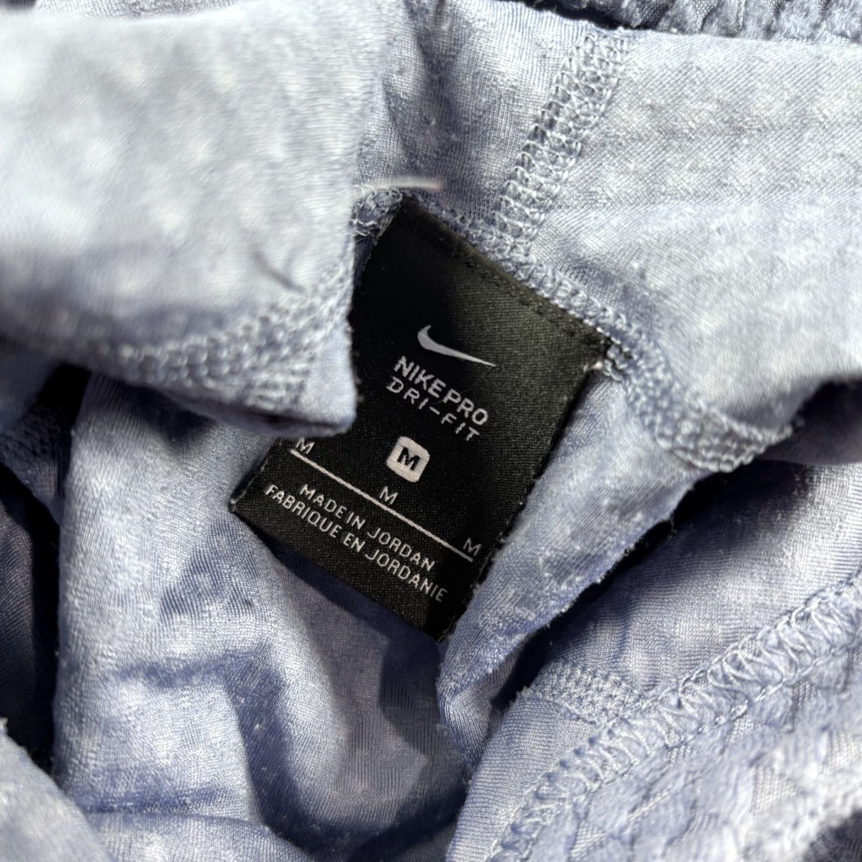 Nike Nike Pro Hoodie Women M Light Blue Icon Clash Waffle Knit Lightweight Hoodie, Pullover, All Seasons, Logo, Regular, Blue, Nike Pro, Women, Size M Size M / US 6-8 / IT 42-44 - 3 Thumbnail