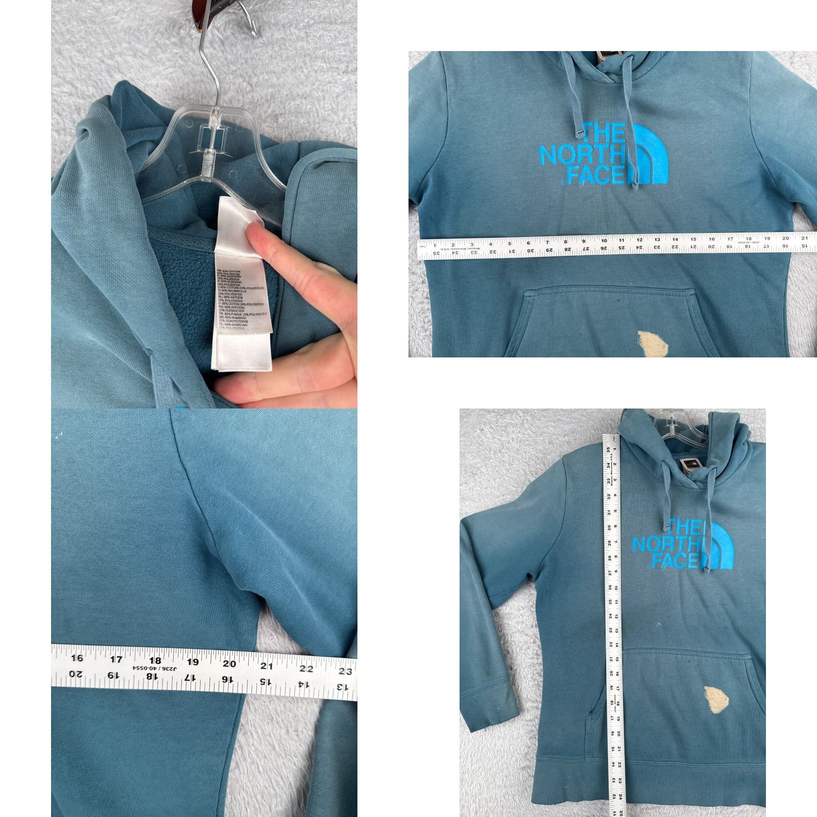 The North Face The North Face Sweater Womens L Blue Pullover Hooded Hoodie Jersey Casual Fall Winter Size L / US 10 / IT 46 - 8 Thumbnail