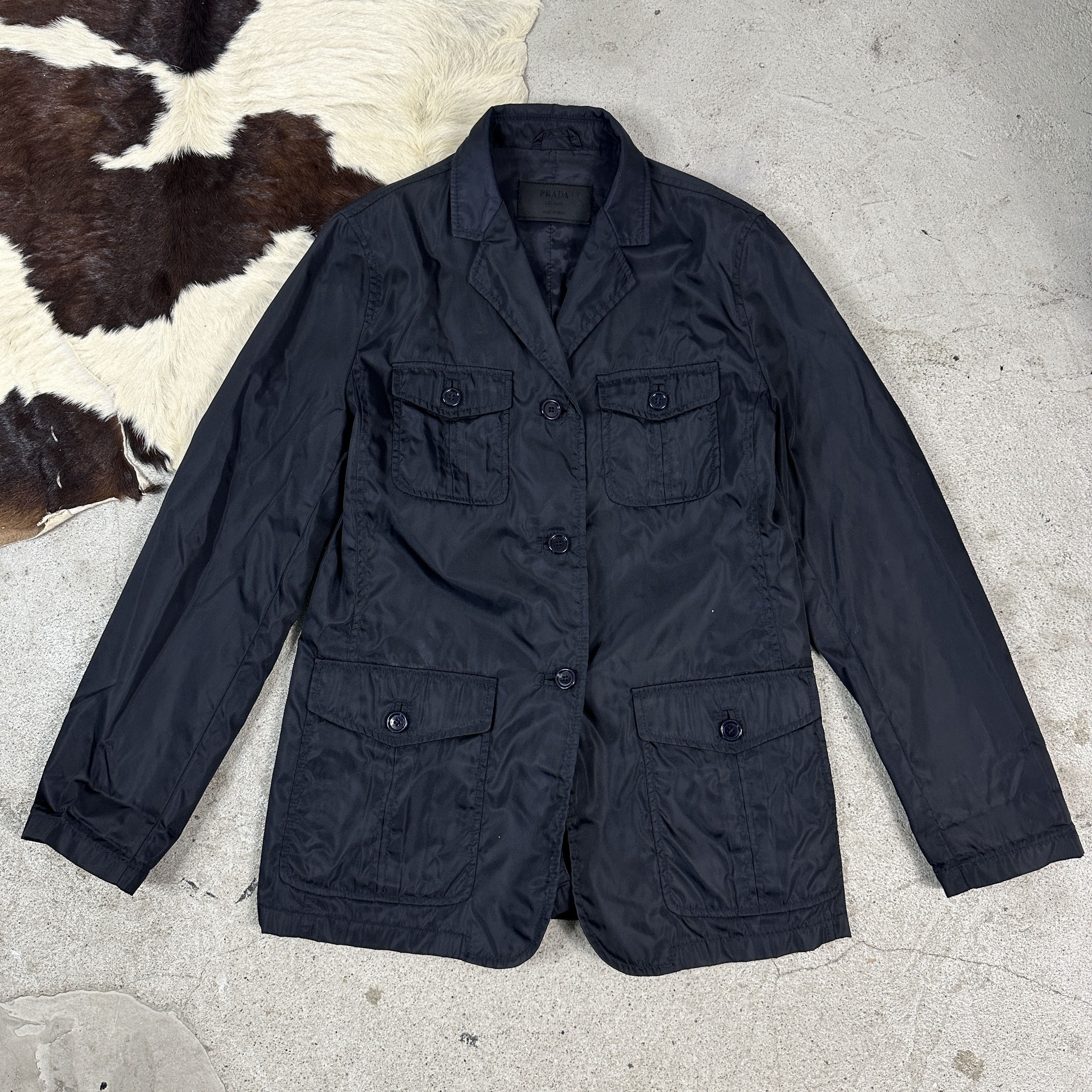 Prada × Vintage Vintage Nylon Preppy Elegant Old Money Prada Coat 00s Size M / US 6-8 / IT 42-44 - 8 Thumbnail