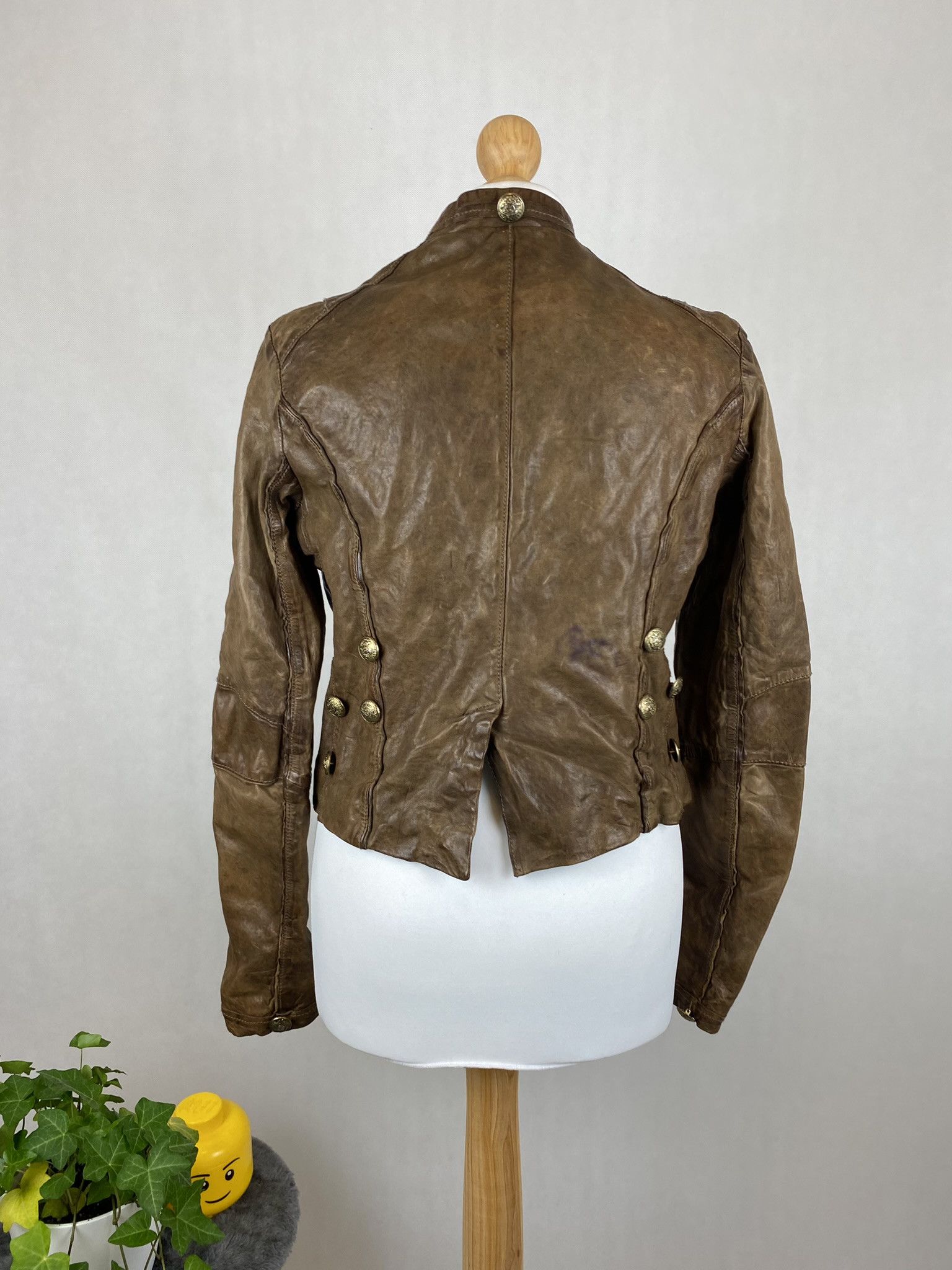 Genuine Leather × Vintage real leather jacket vintage vera pelle tailored pins zip Size M / US 6-8 / IT 42-44 - 11 Thumbnail