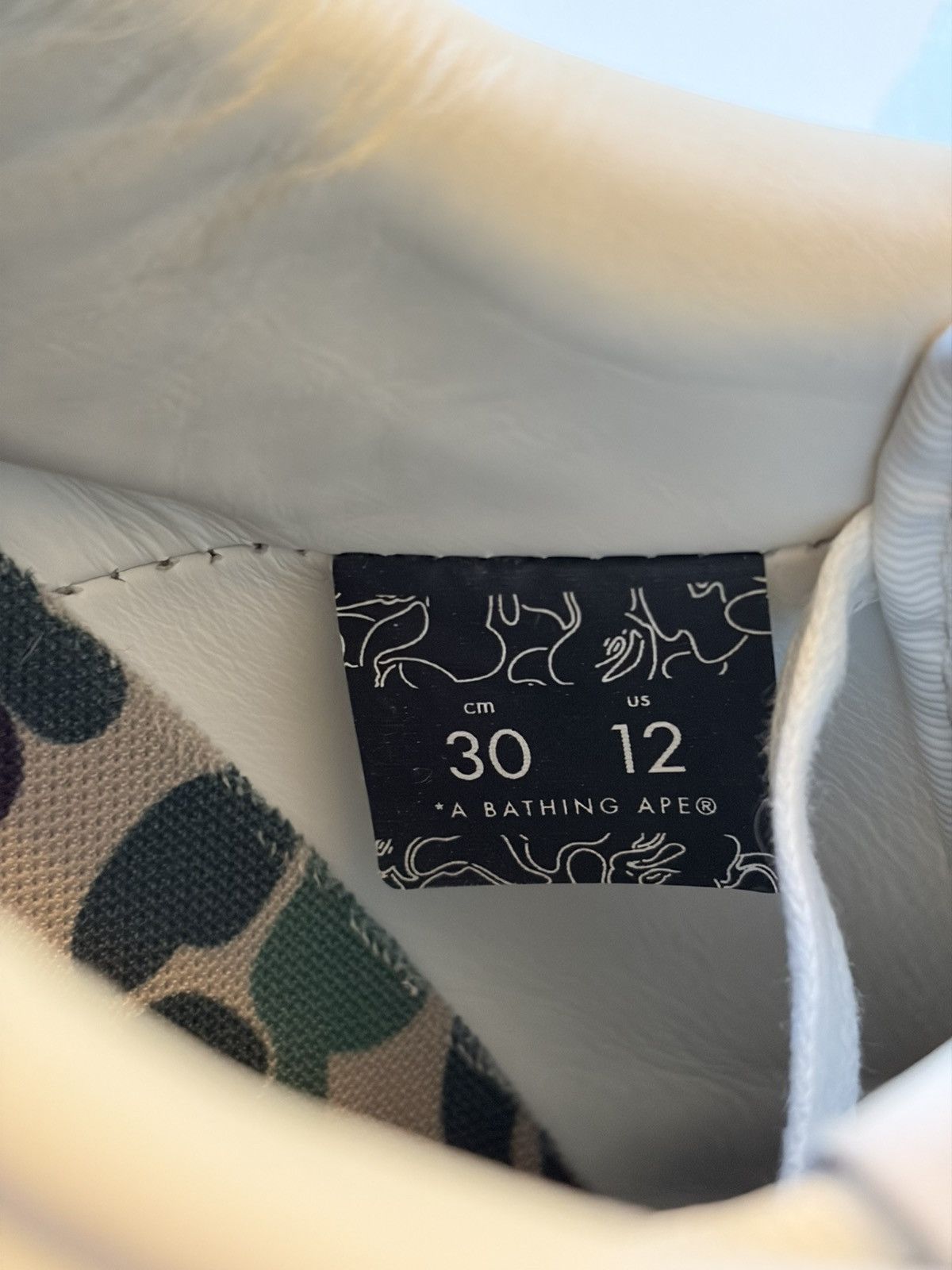 Bape Bapesta Low ABC Camo Size US 12 / EU 45 - 7 Thumbnail