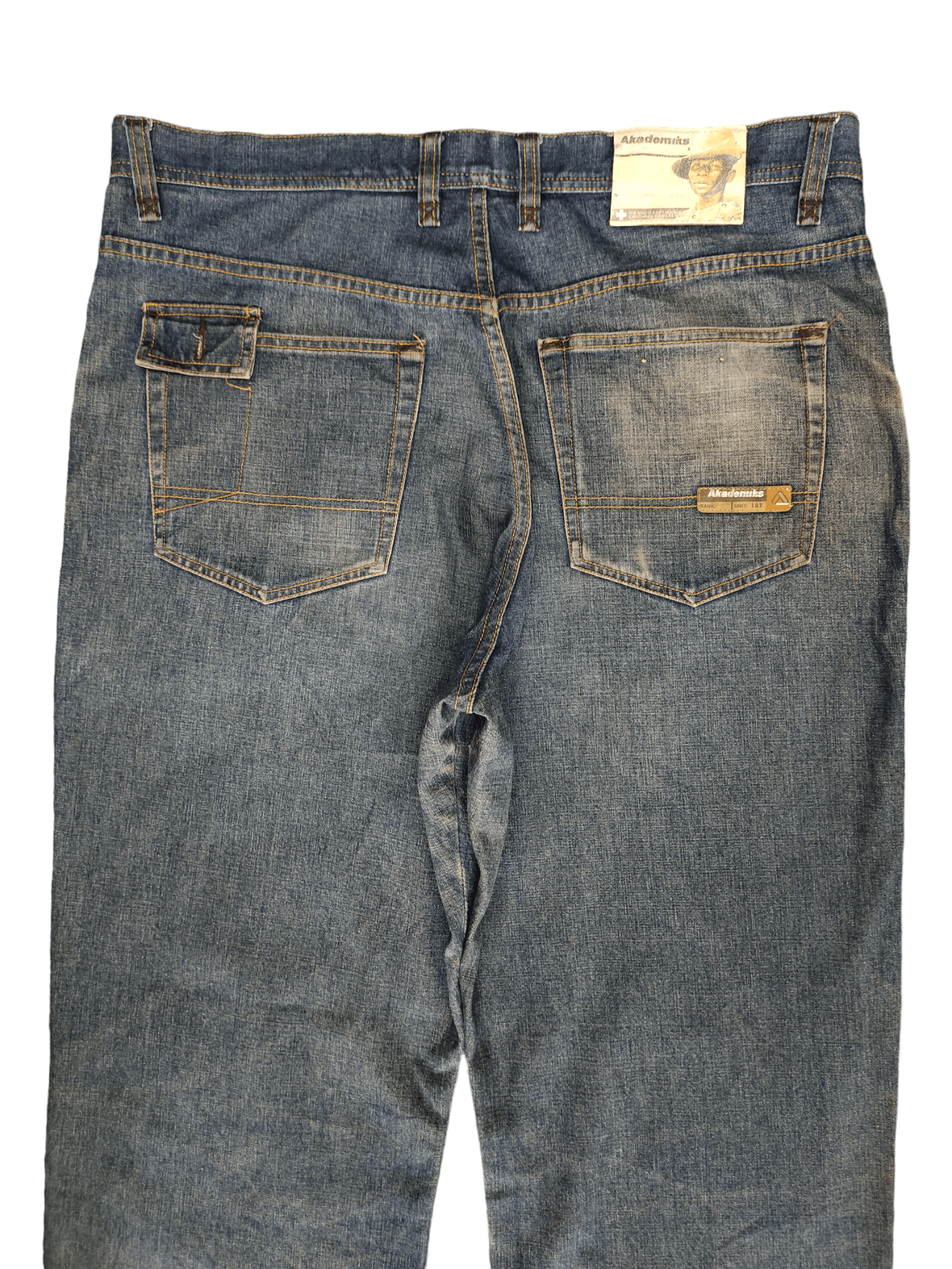Akademiks Baggy Jeans Akademiks 'Gene Research' Printed Knee Wide Leg Size US 38 / EU 54 - 11 Thumbnail