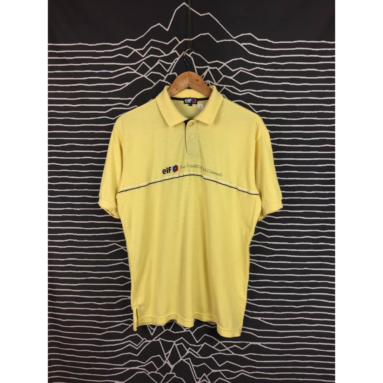 Vintage Vtg ELF Motor Oil The Traditional Casual Promo Polo Tee Size US L / EU 52-54 / 3 - 2 Thumbnail