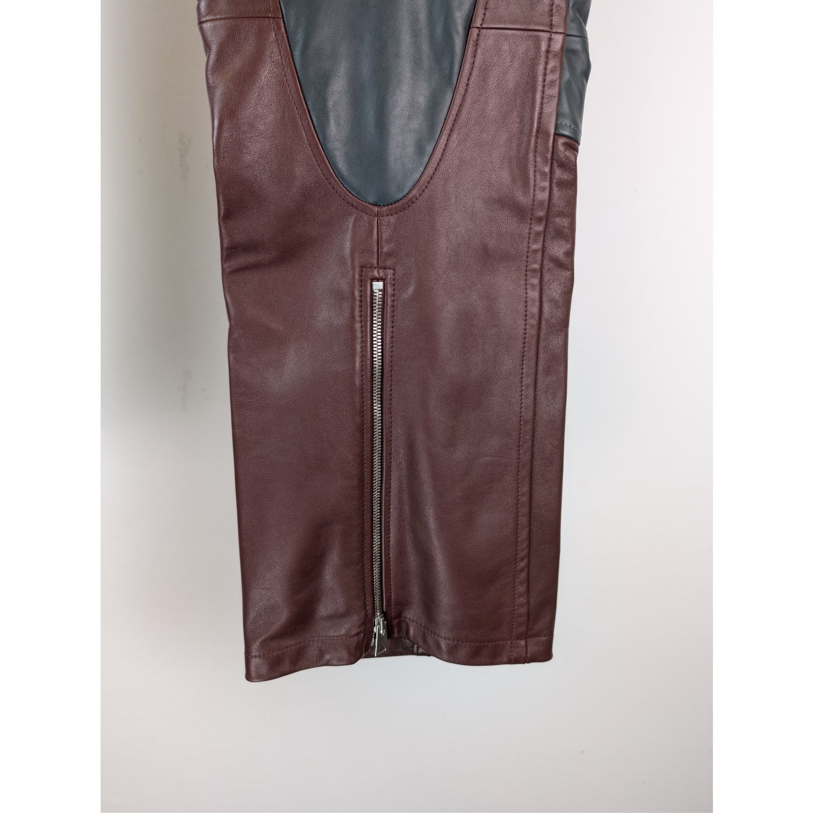 Bottega Veneta o1rshd1 Leather Biker Pants Natural Calf Pants Size US 32 / EU 48 - 14 Thumbnail