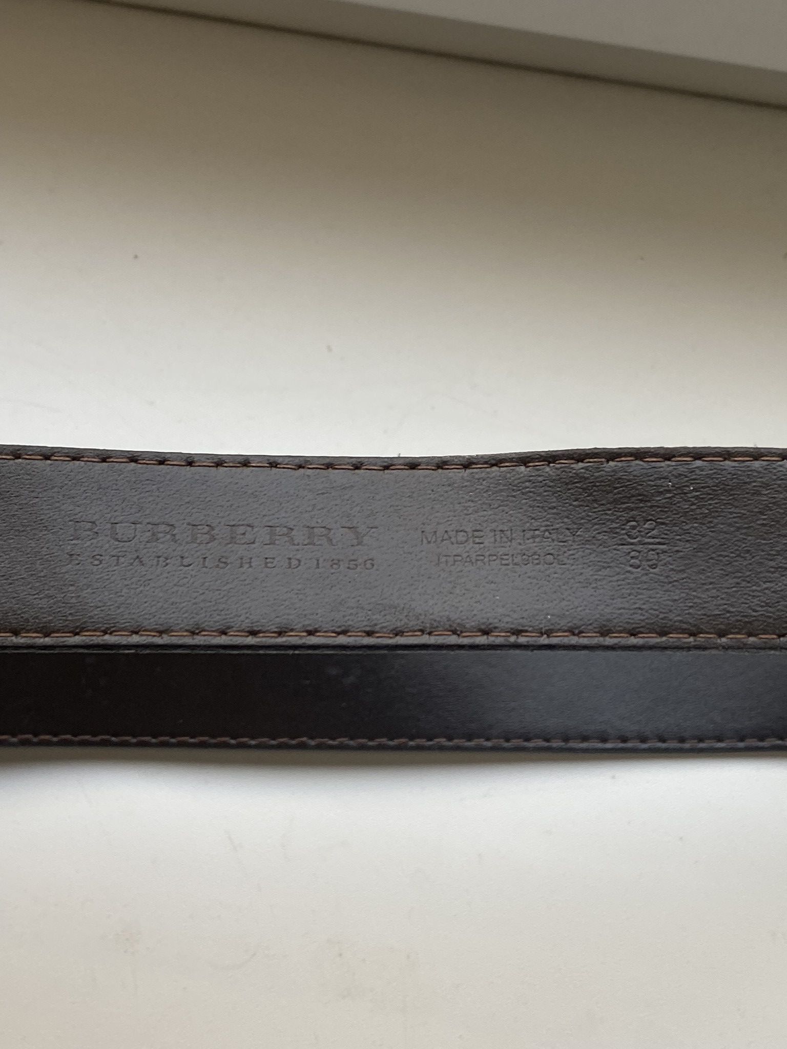 Burberry Burberry Black Leather Reversible Belt Made In Italy Size ONE SIZE - 5 Thumbnail