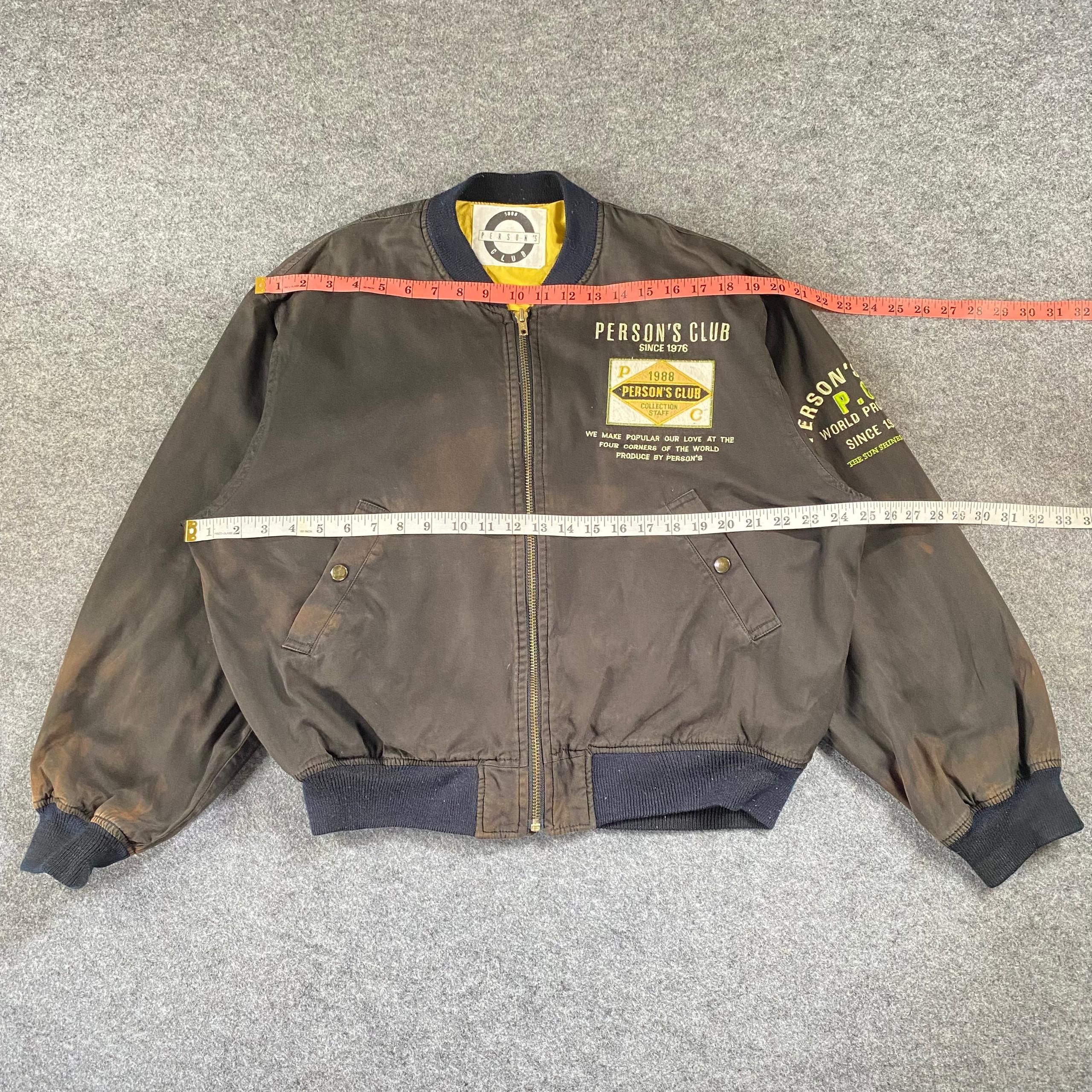 PERSON'S Vintage 90s Person Club Bombers Jacket Size US L / EU 52-54 / 3 - 7 Thumbnail