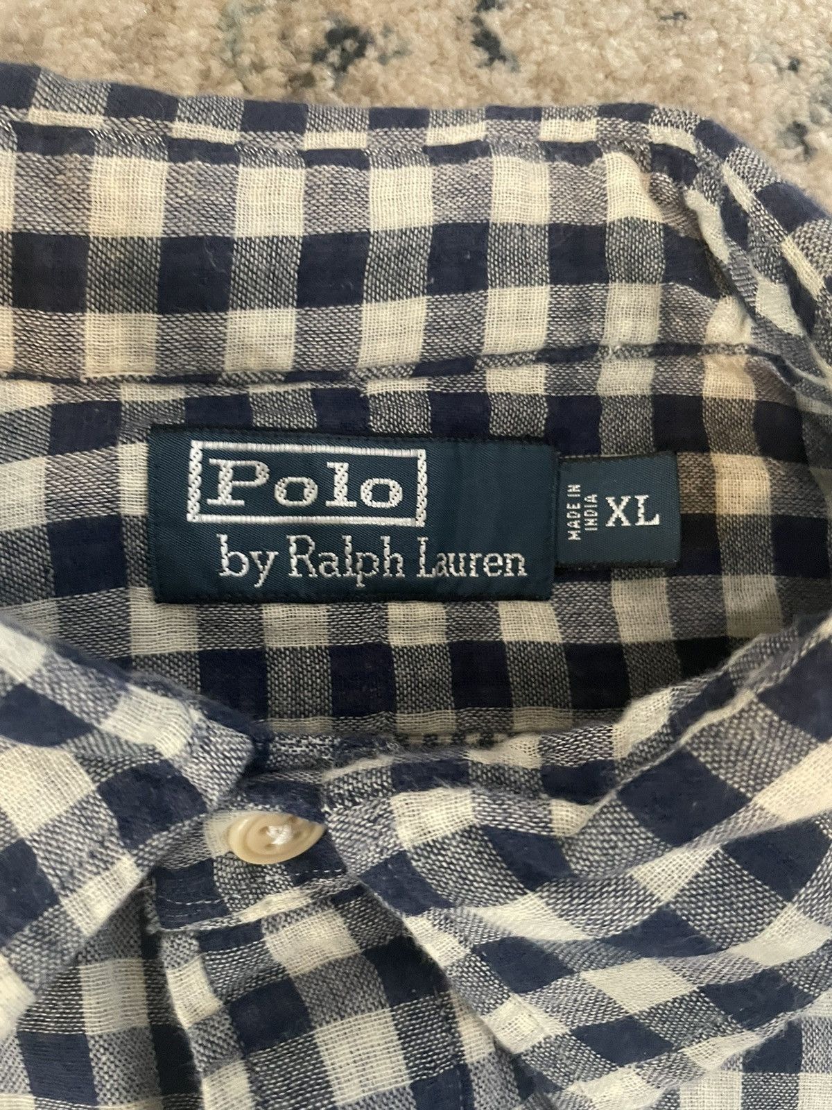Polo Ralph Lauren × Vintage Double Faced Check Print Patch Pocket Shirt Size US XL / EU 56 / 4 - 5 Thumbnail